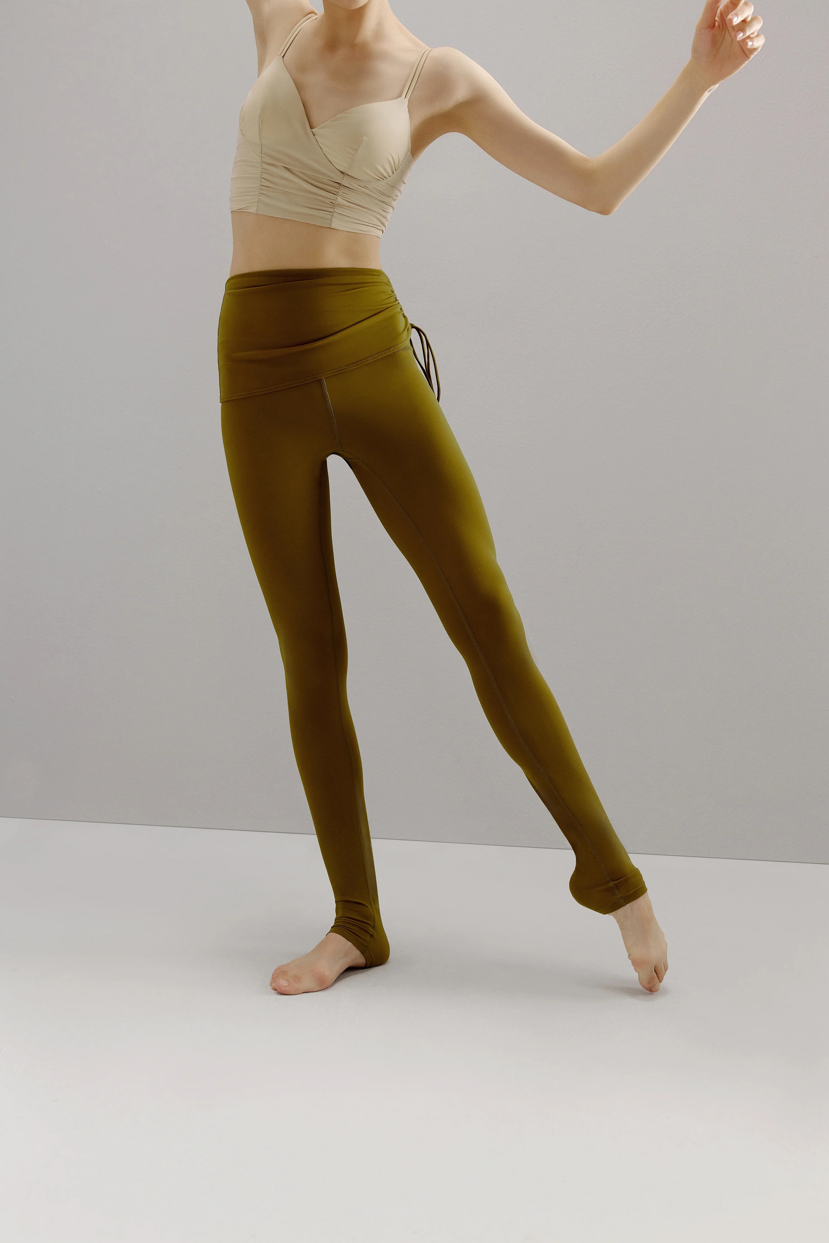 Active Ballet Stirrup Drawstring Leggings - Image 9
