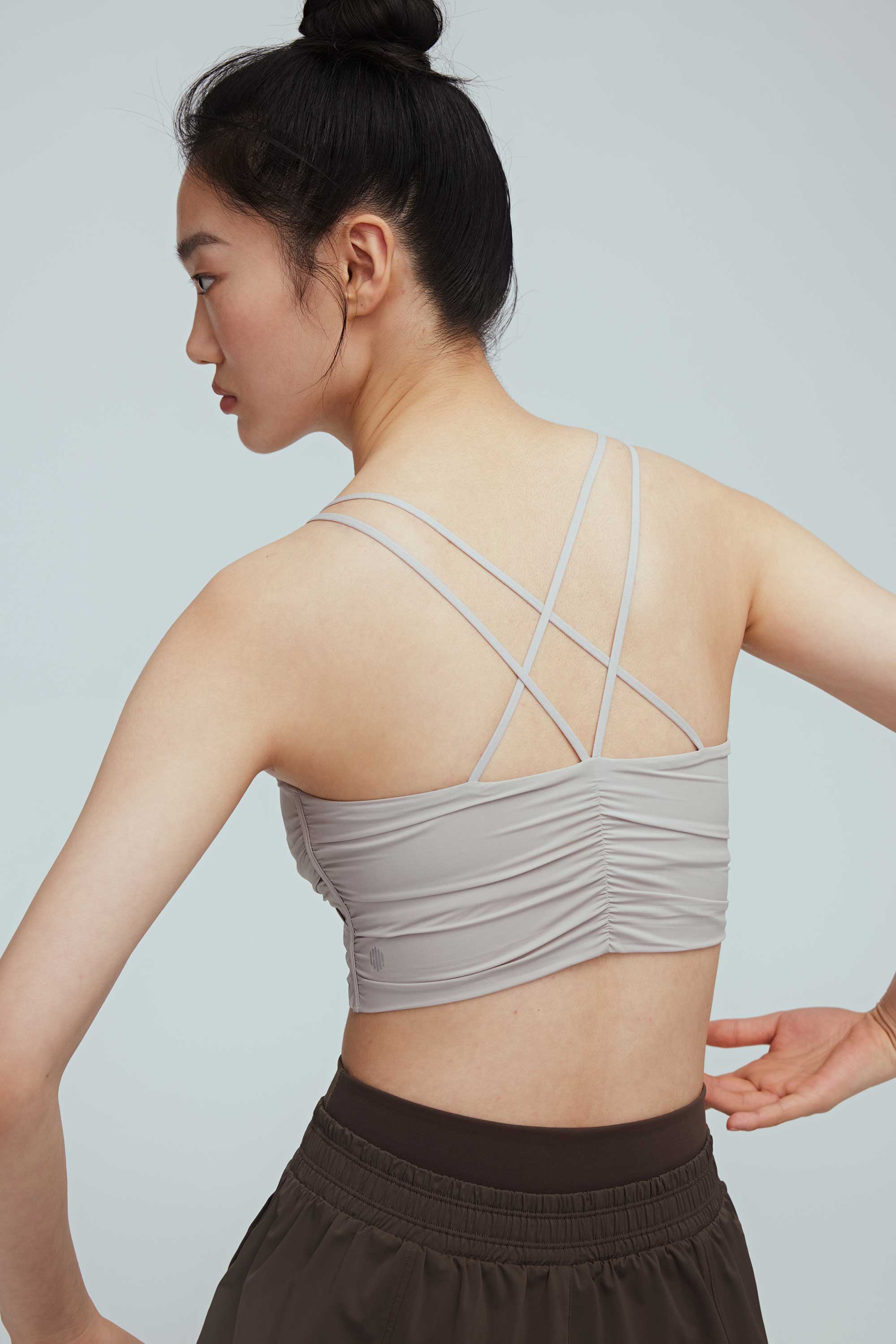 Ballet Pleated Plunge Bra Top - Image 3