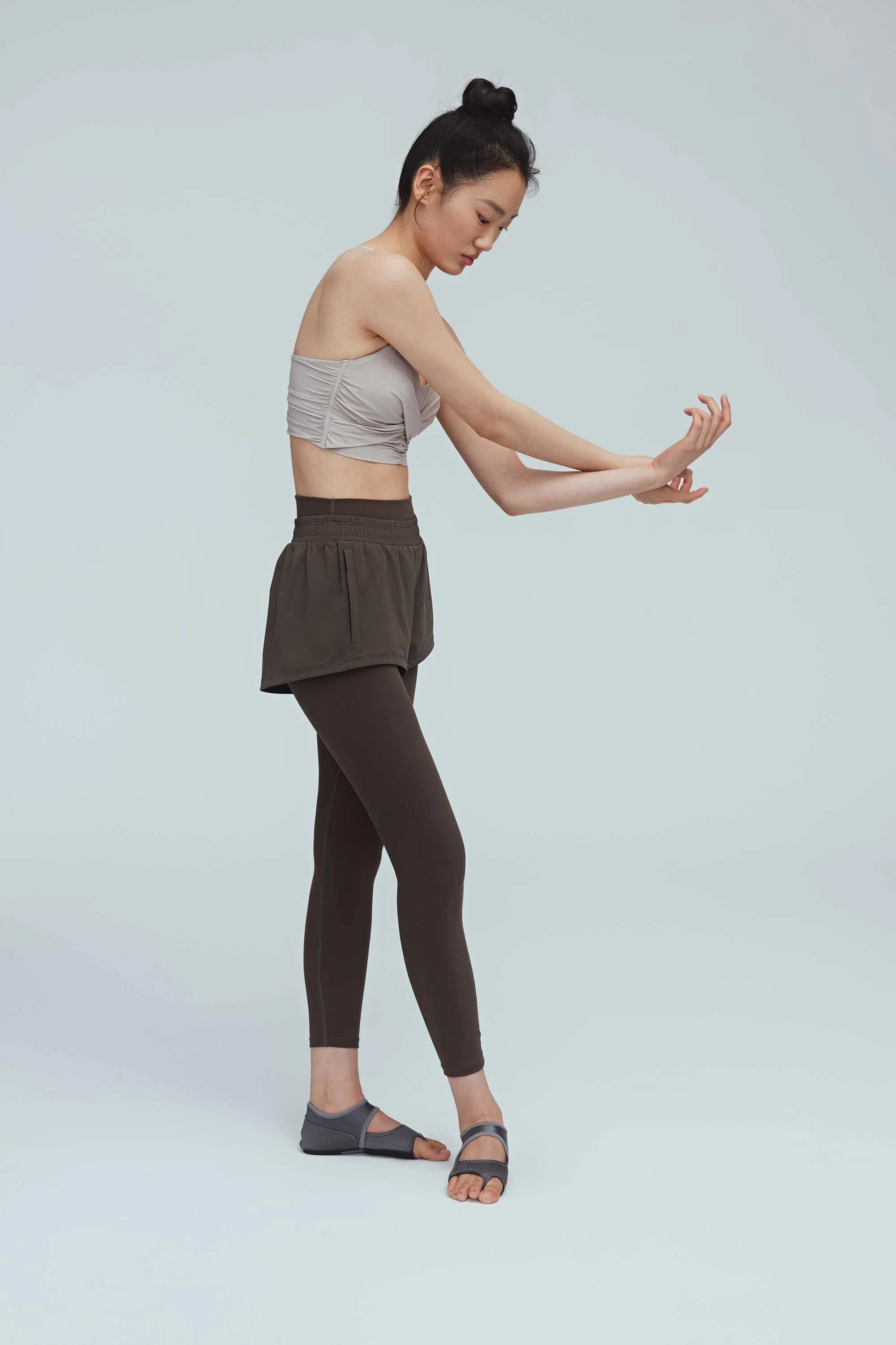 Ballet Pleated Plunge Bra Top - Image 6