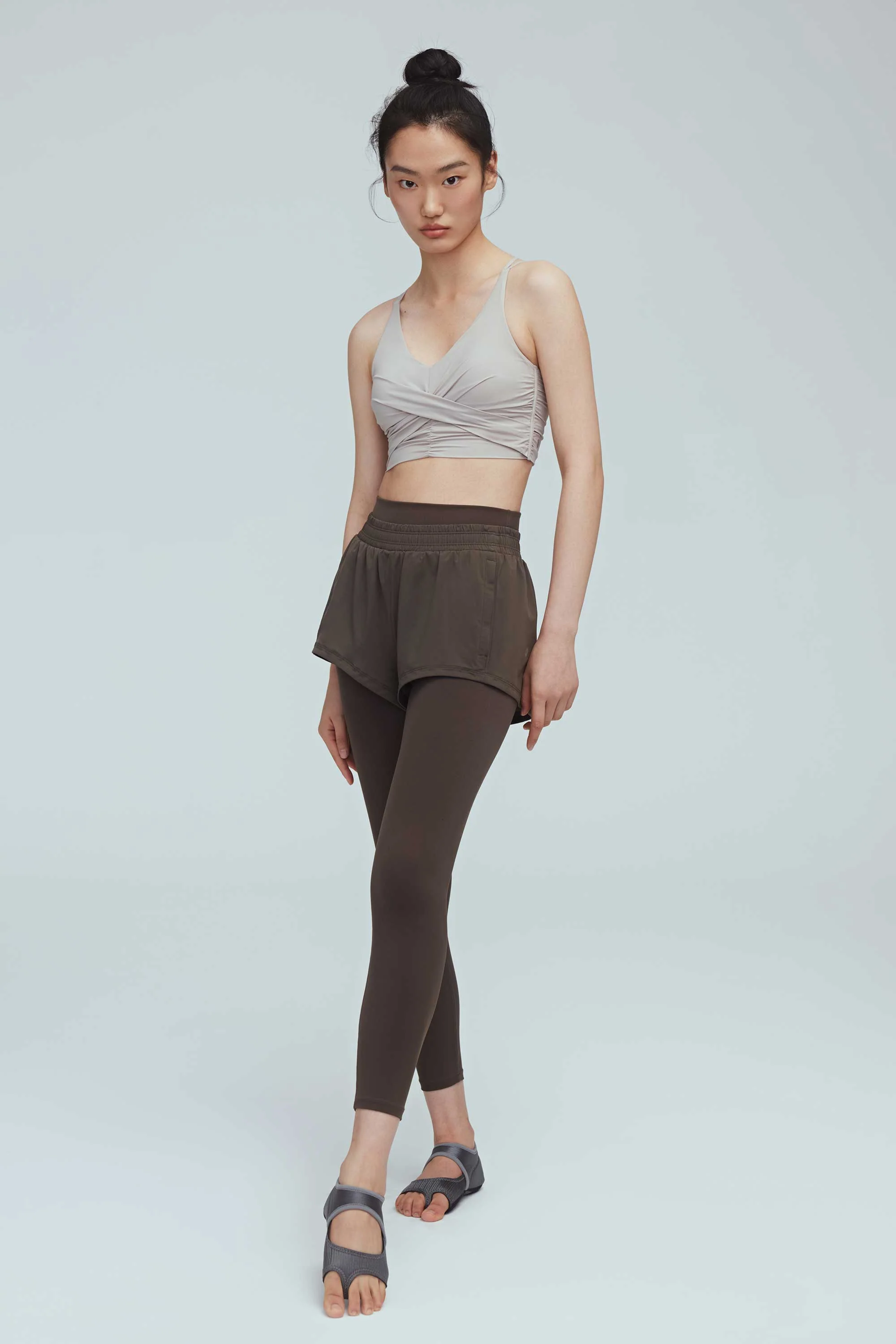 Ballet Pleated Plunge Bra Top - Image 7