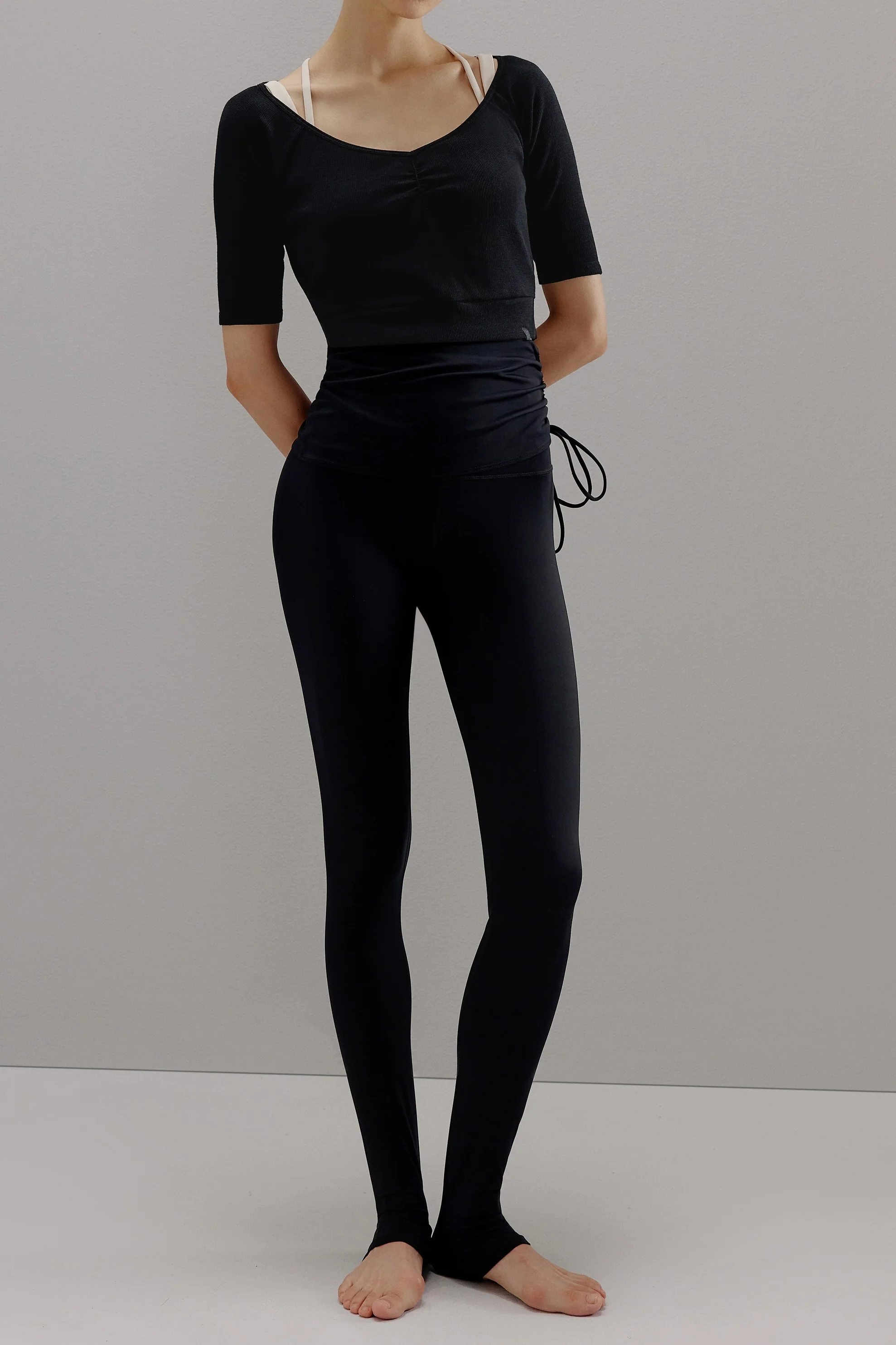 Ballet V-Neck Wool Tee - Image 6
