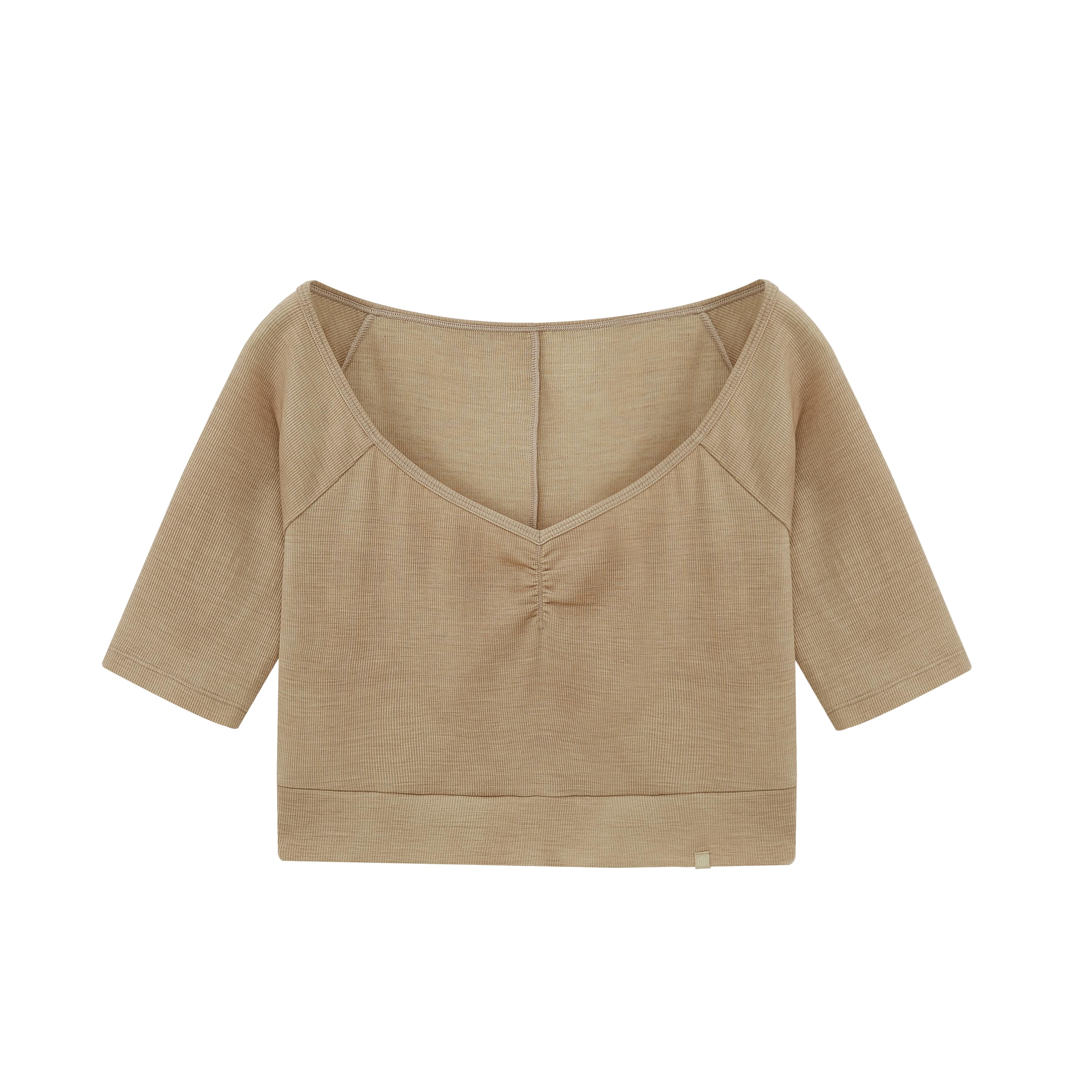 Ballet V-Neck Wool Tee - Image 8