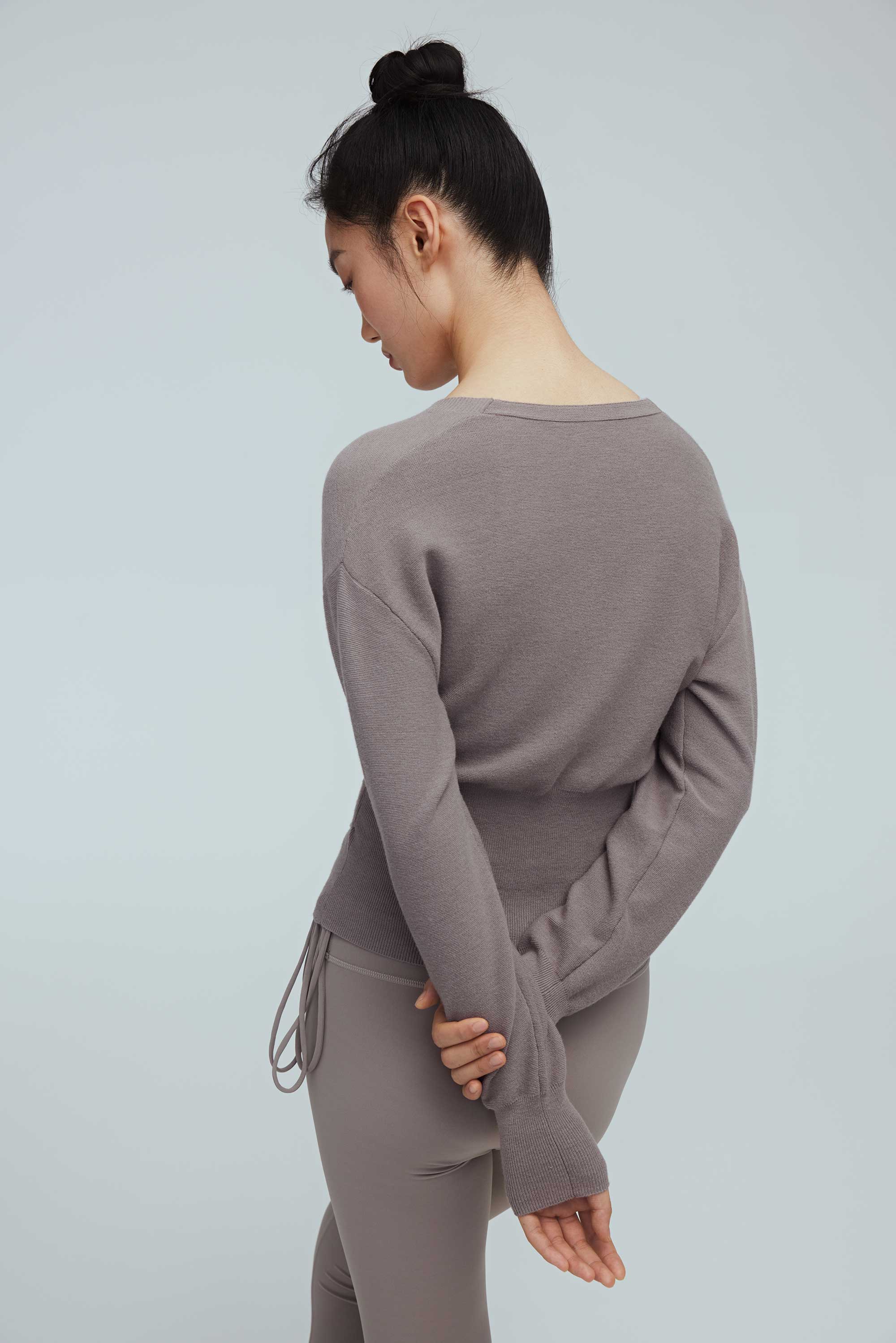 Ballet Wool Wrap Sweater - Image 4