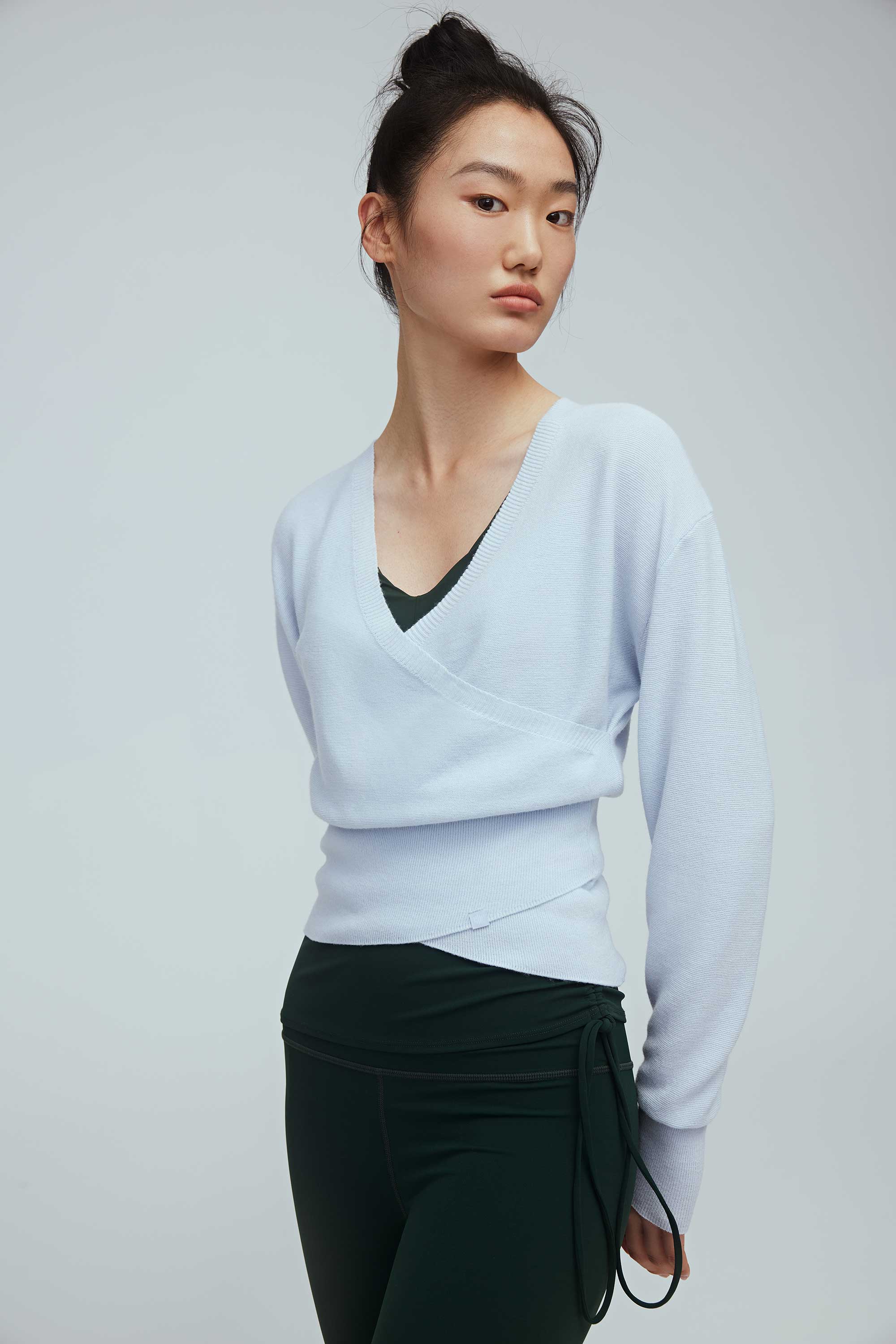 Ballet Wool Wrap Sweater - Image 7