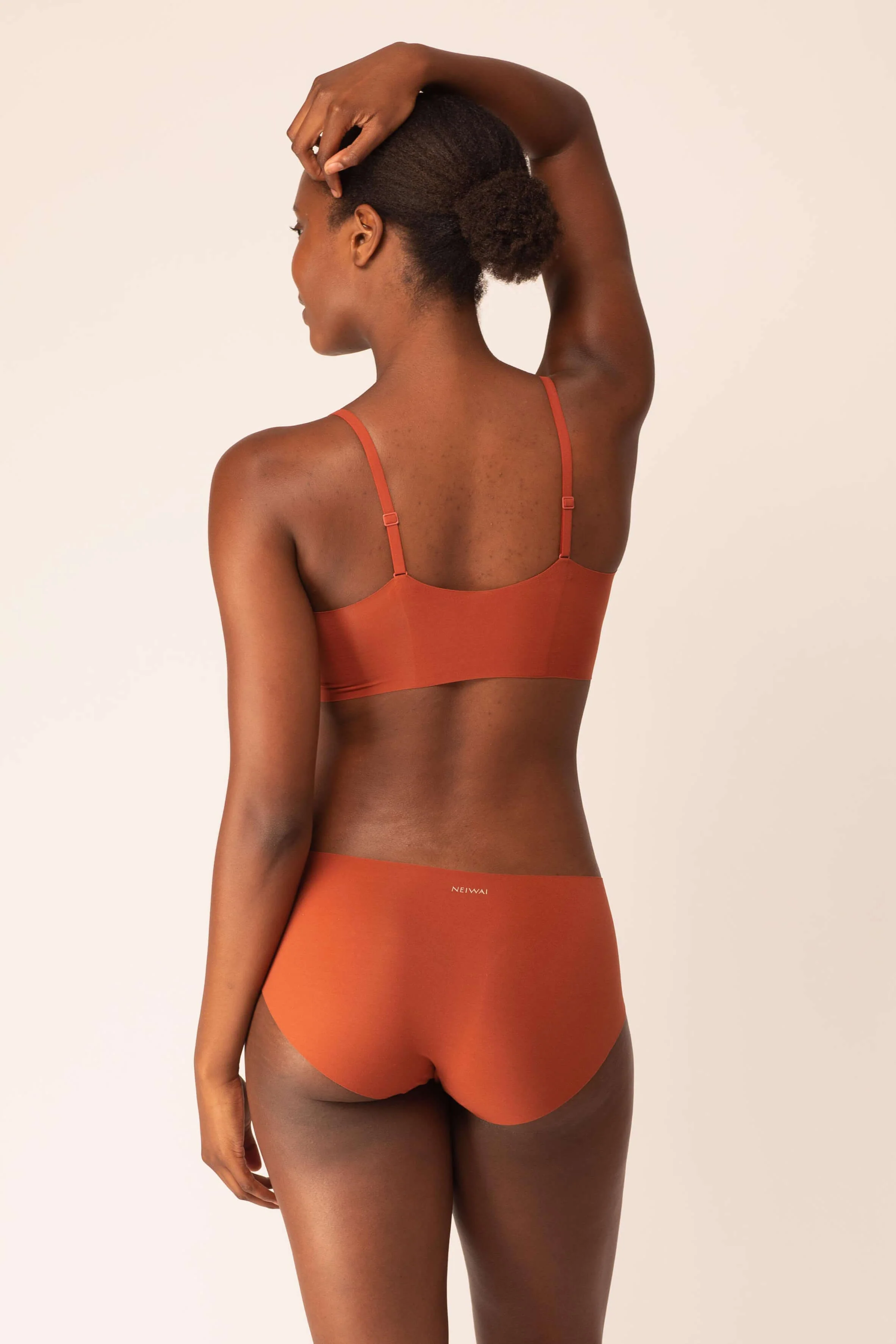 Cotton Barely Zero Spaghetti Strap Bra - Image 4