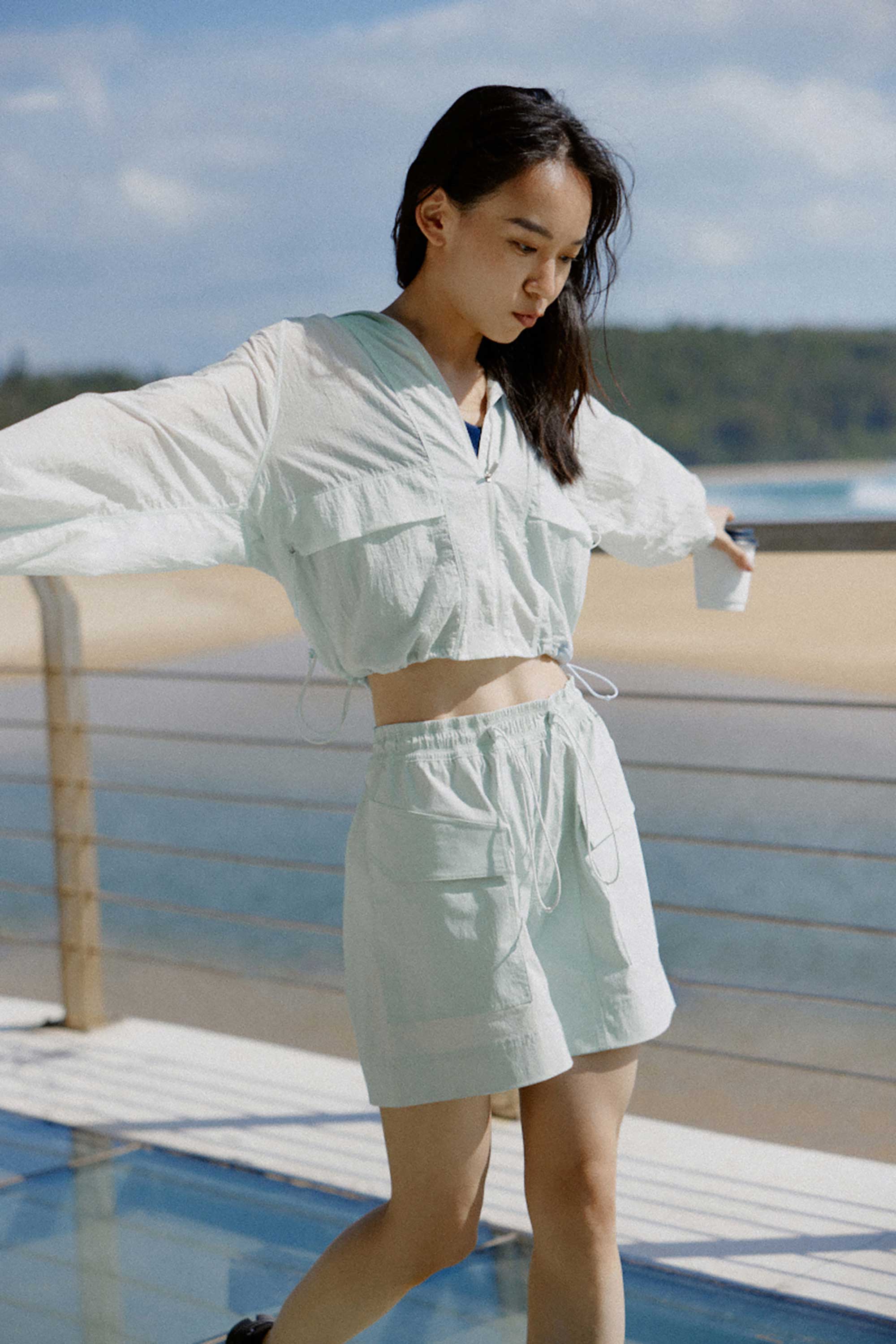 Breeze High Waist Drawstring Shorts - Image 5