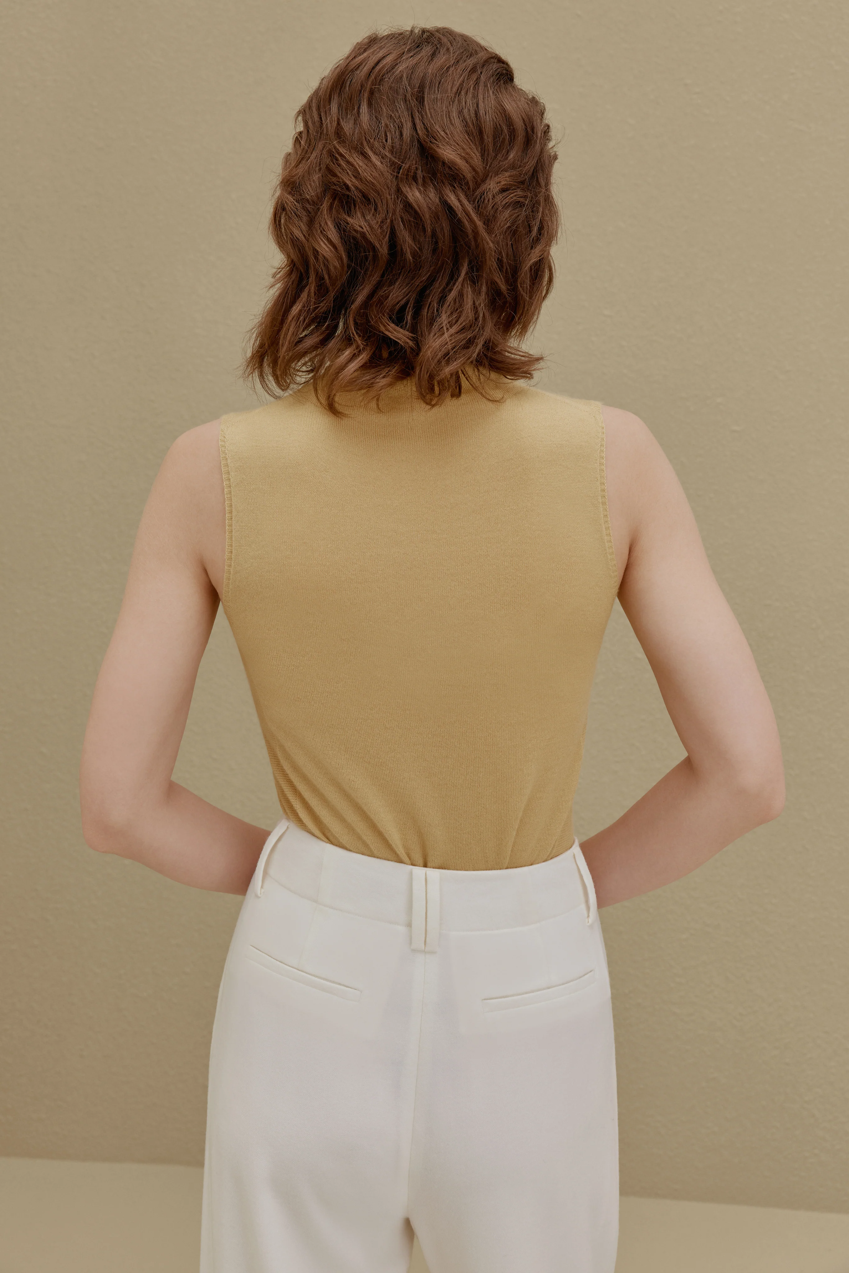 Cashmere Turtleneck Vest - Image 3