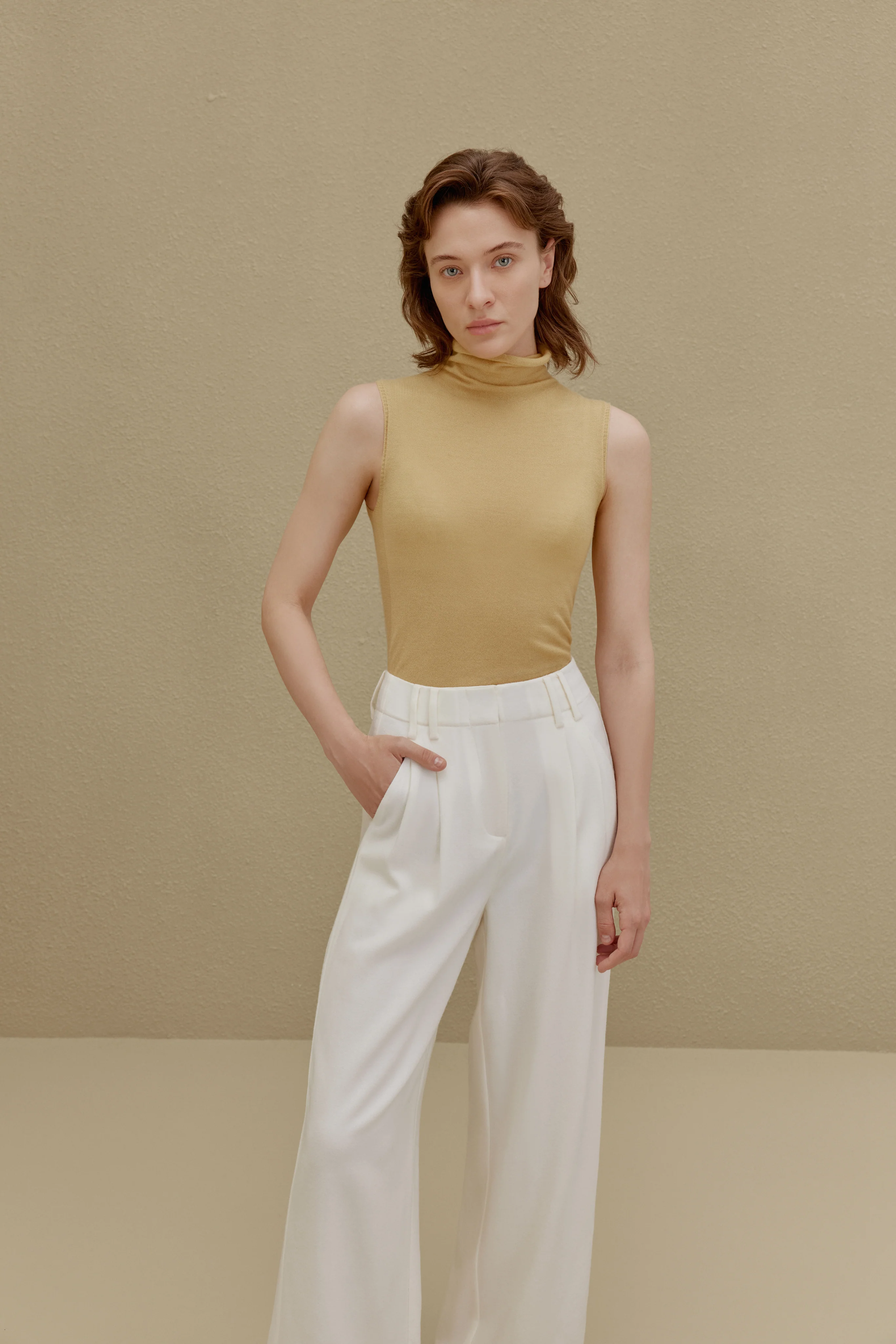 Cashmere Turtleneck Vest - Image 5