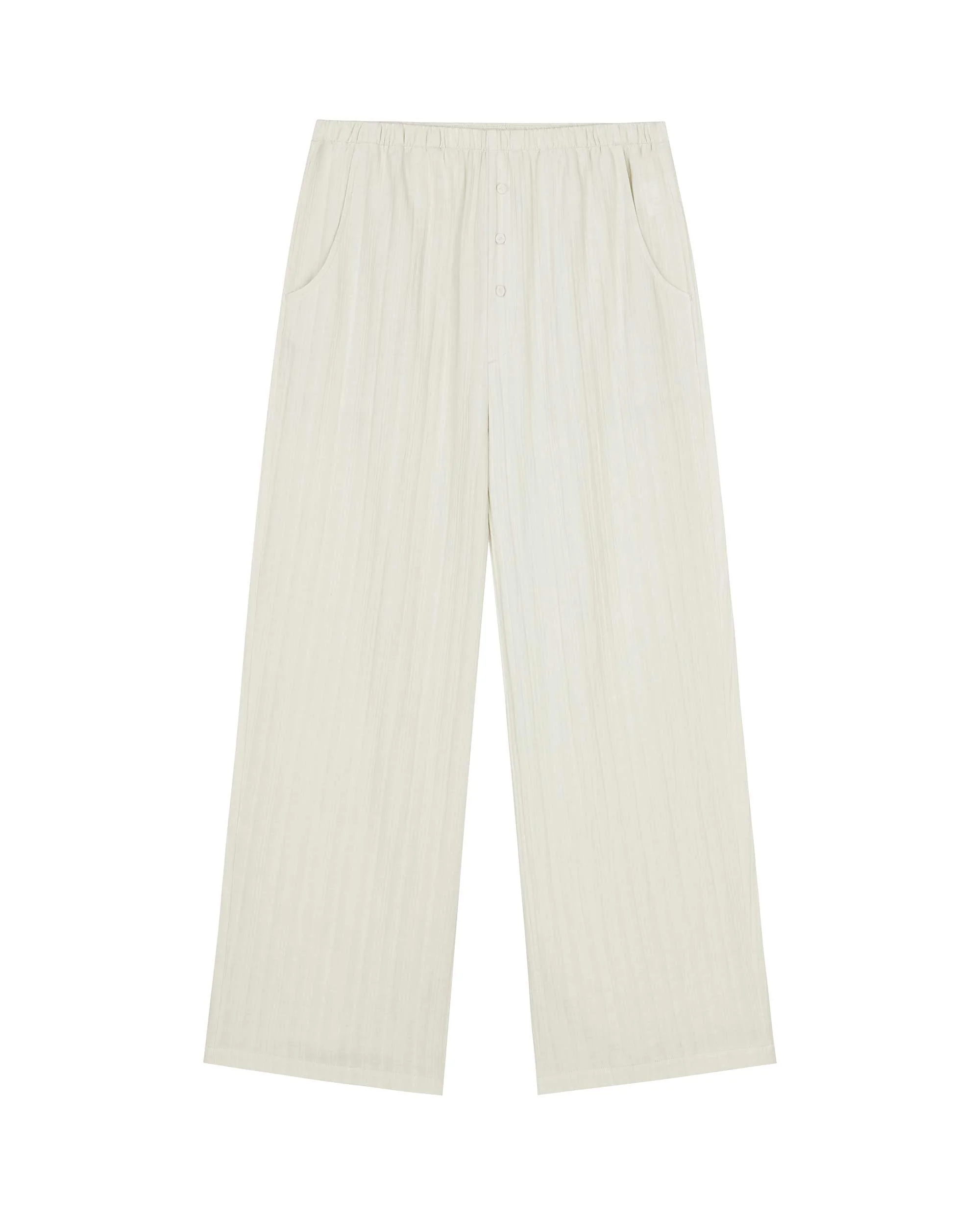Cotton Jacquard Pajama Pants - Image 6
