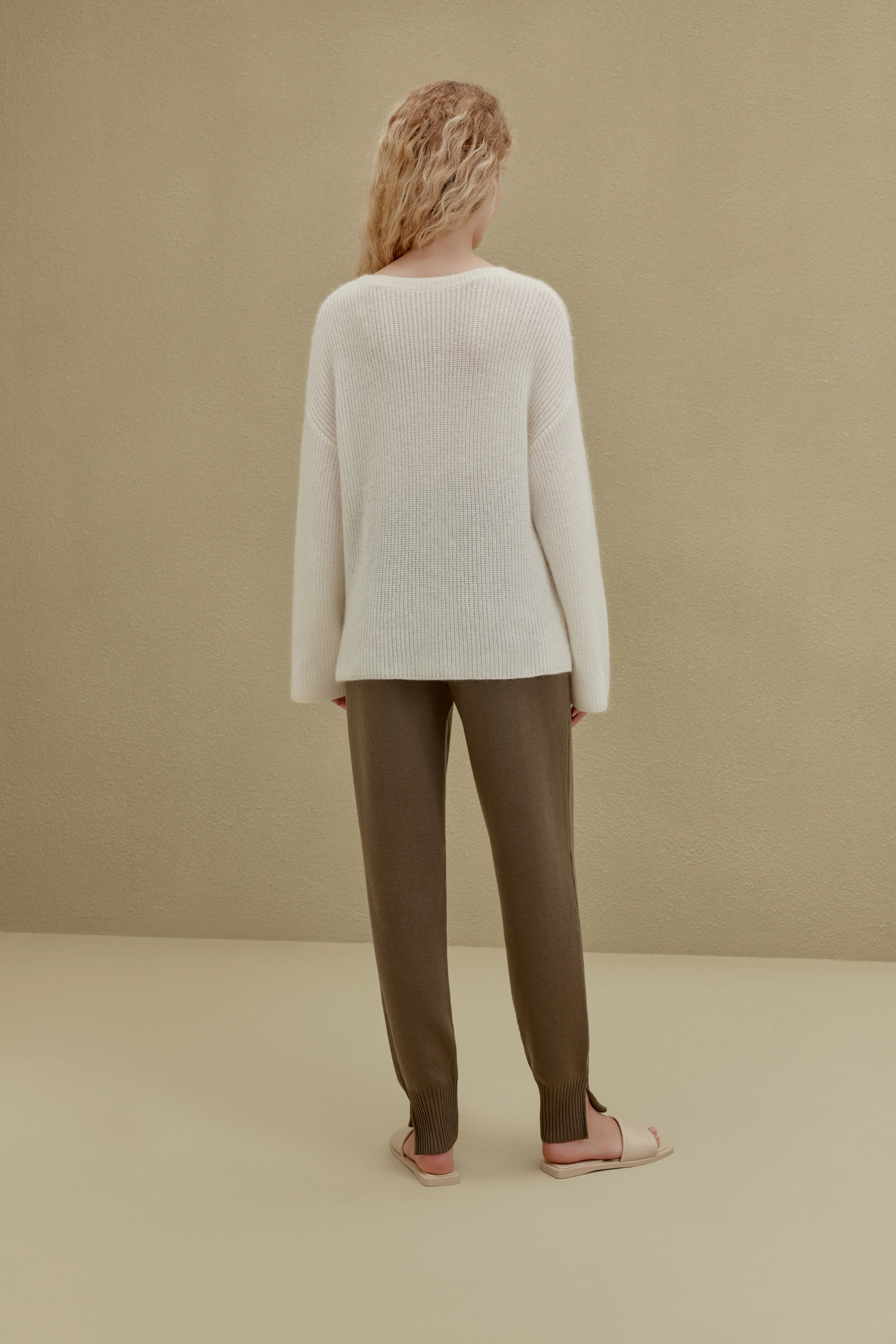 Knitted Tapered Joggers - Image 7