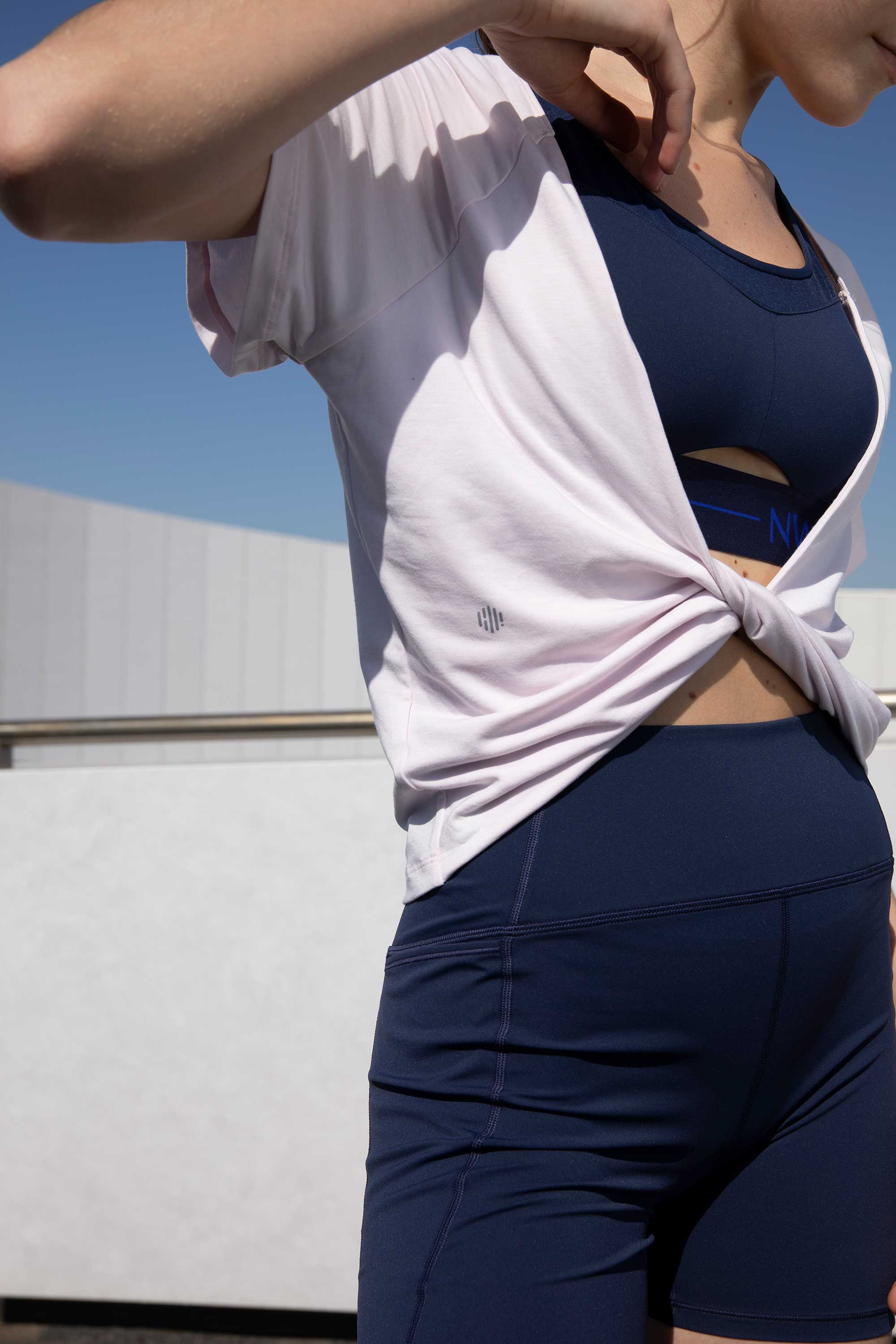 Knotted 2-way Short Sleeve Top - Image 3