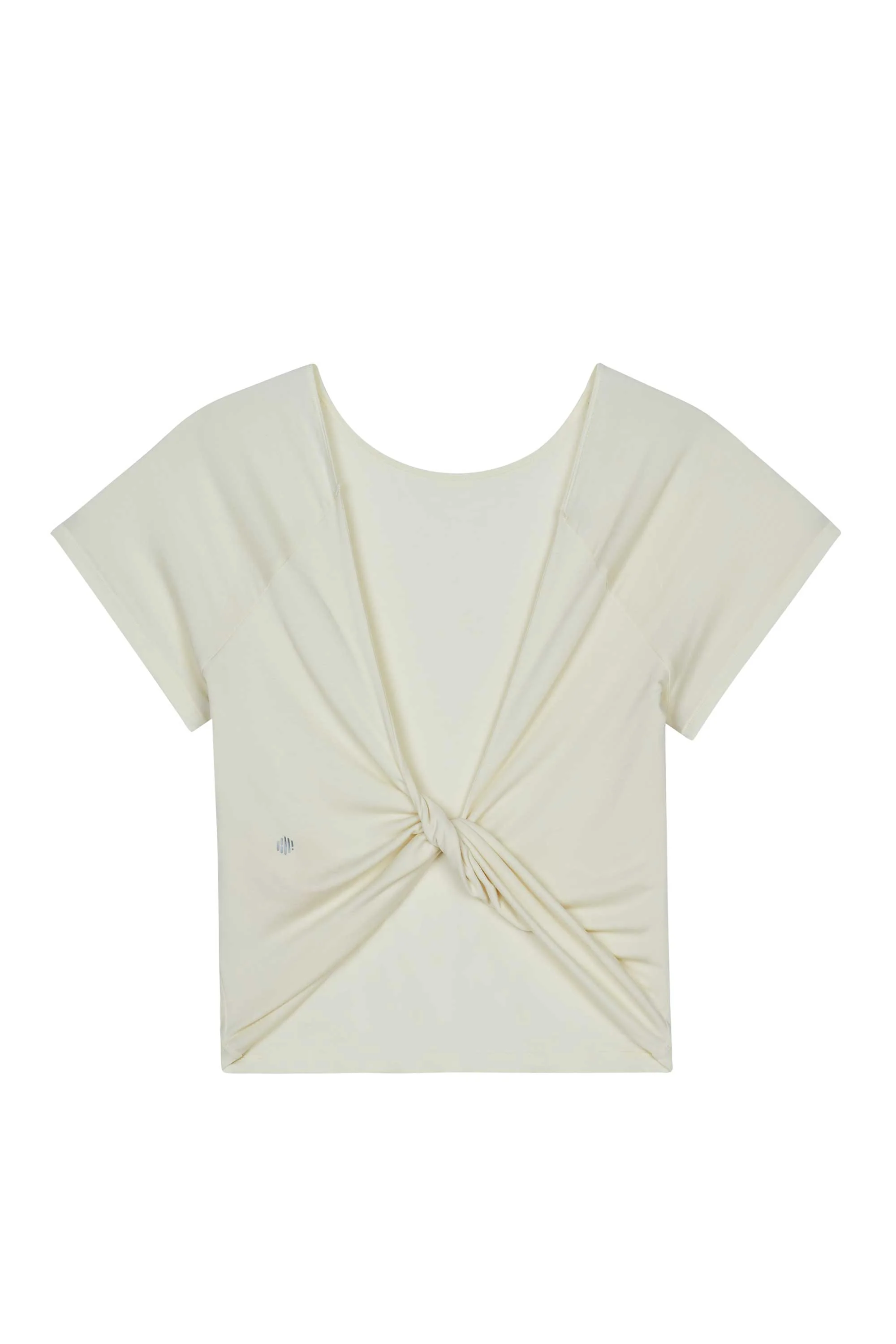 Knotted 2-way Short Sleeve Top - Image 7