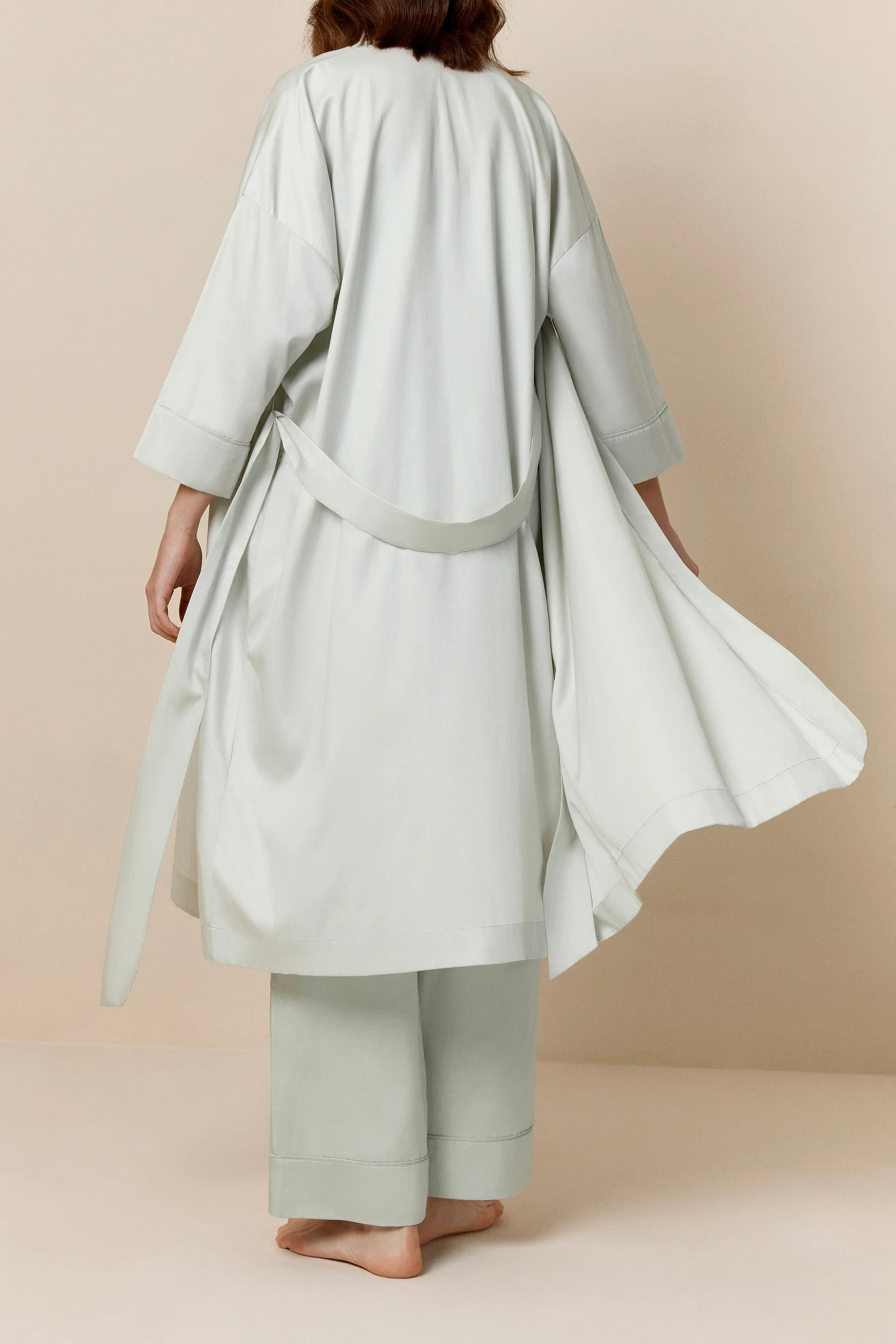 Lyocell Long Pajama Robe - Image 9