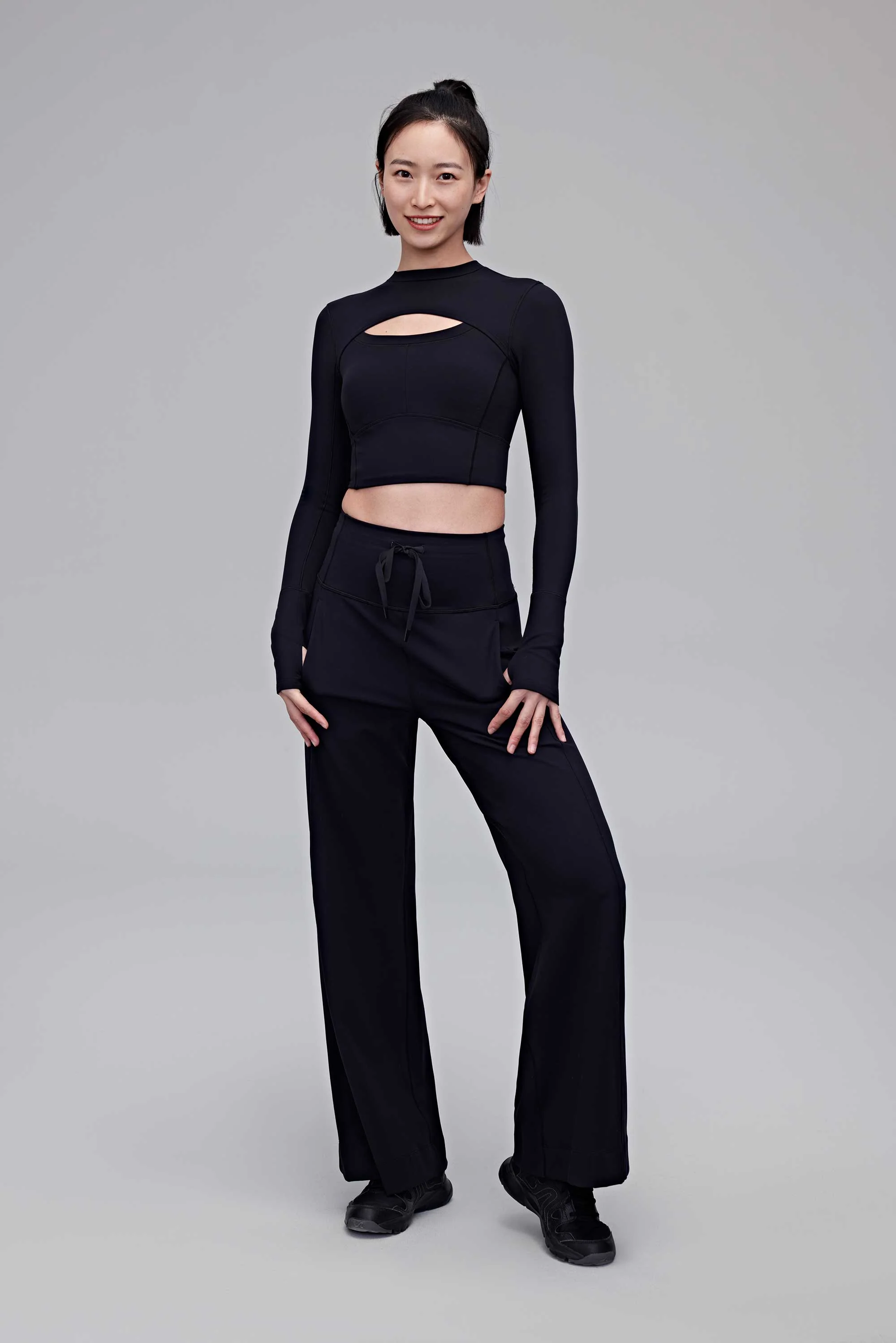 Mousse Cut-out Padded Crop Top - Image 13