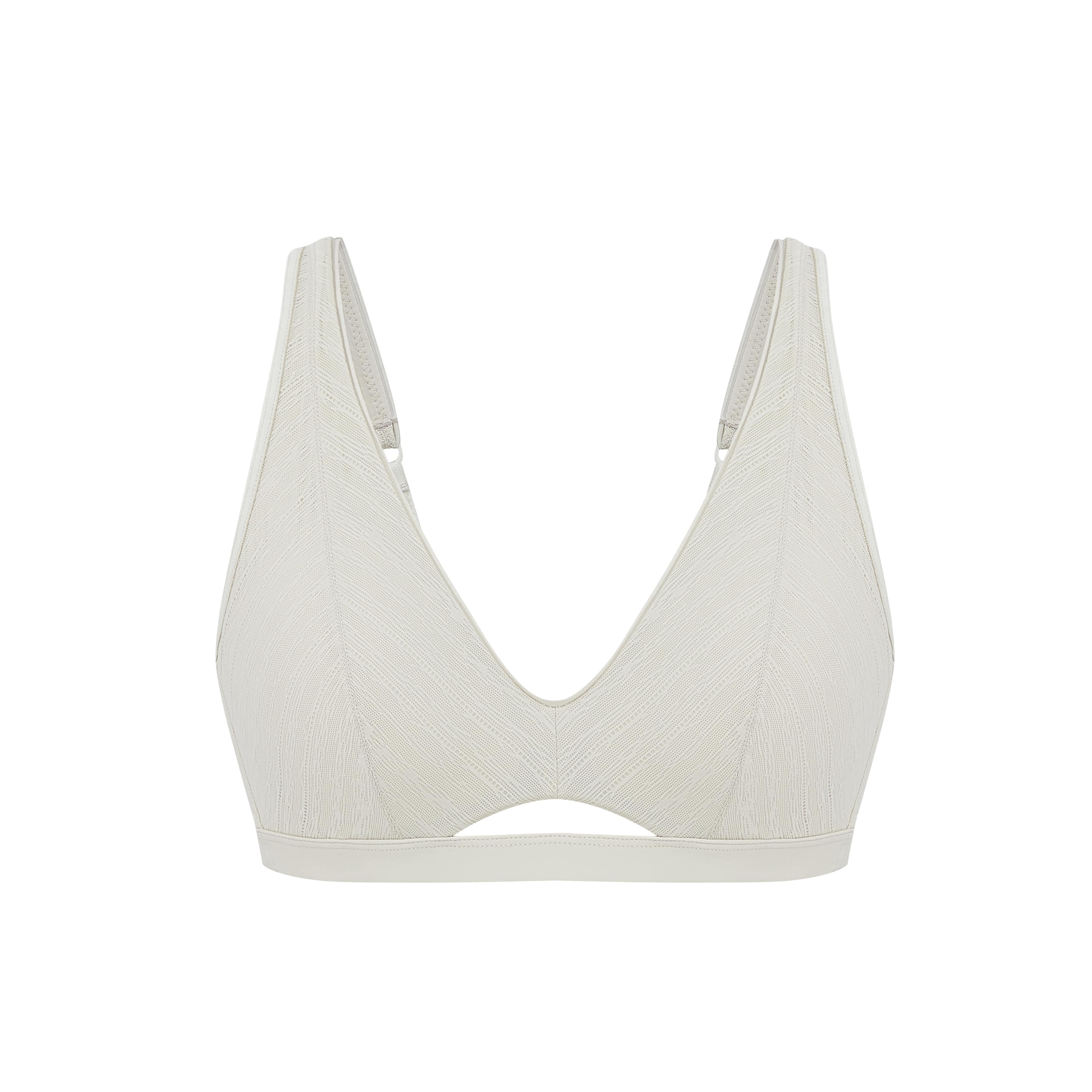 Nude Tulle Thick Strap Bra - Image 10