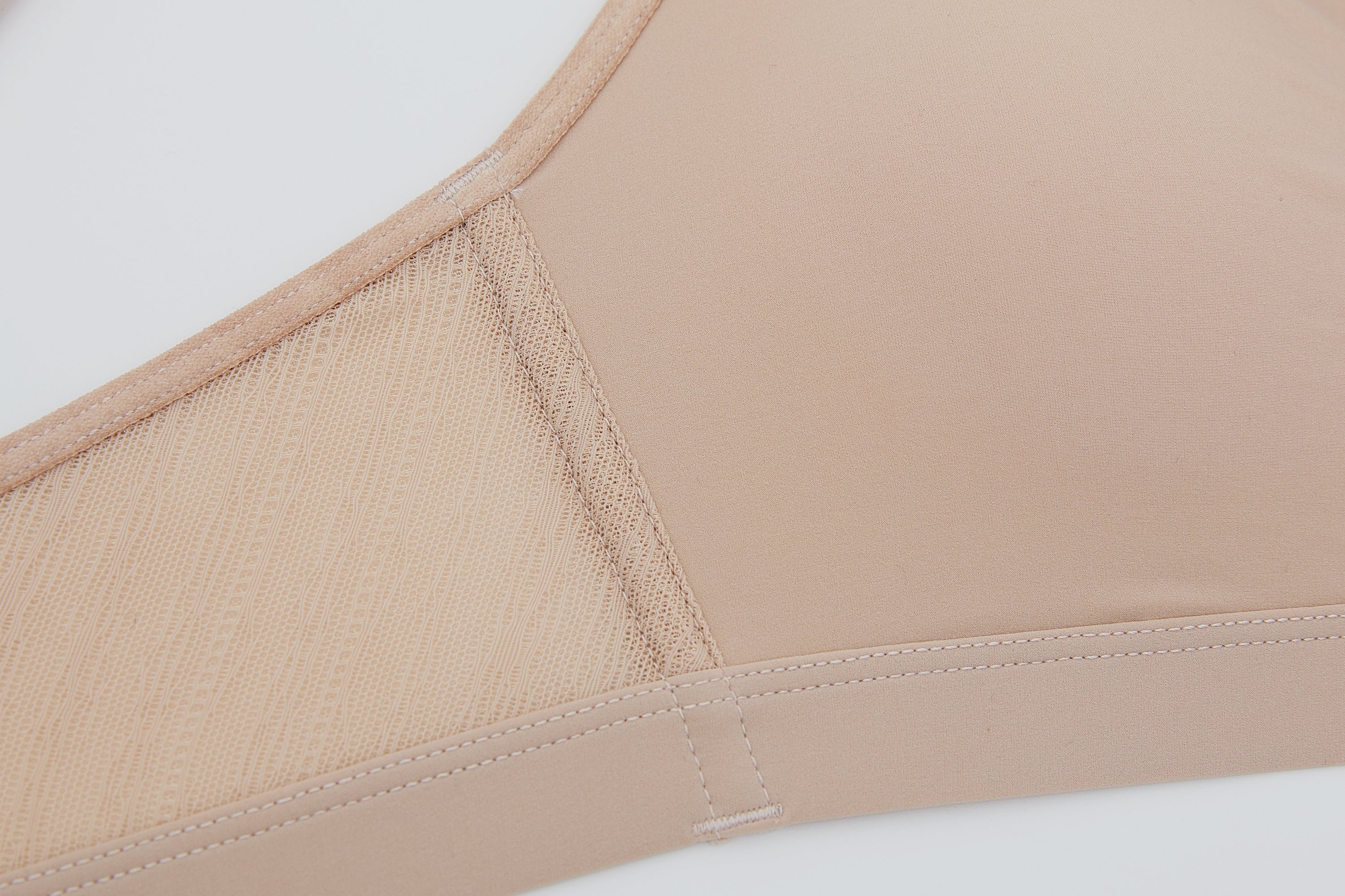 Nude Tulle Triangle Bra - Image 10