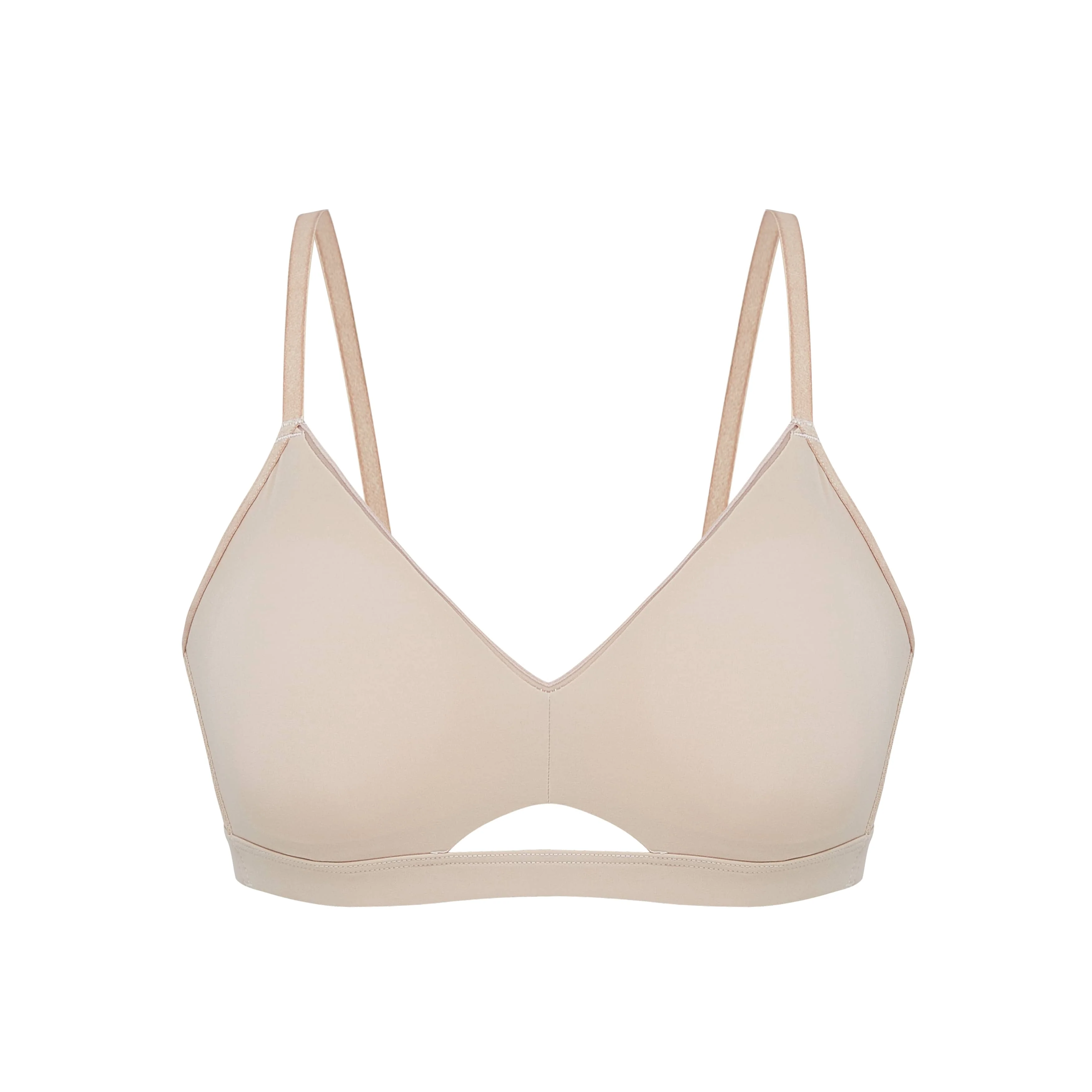 Nude Tulle Triangle Bra - Image 15
