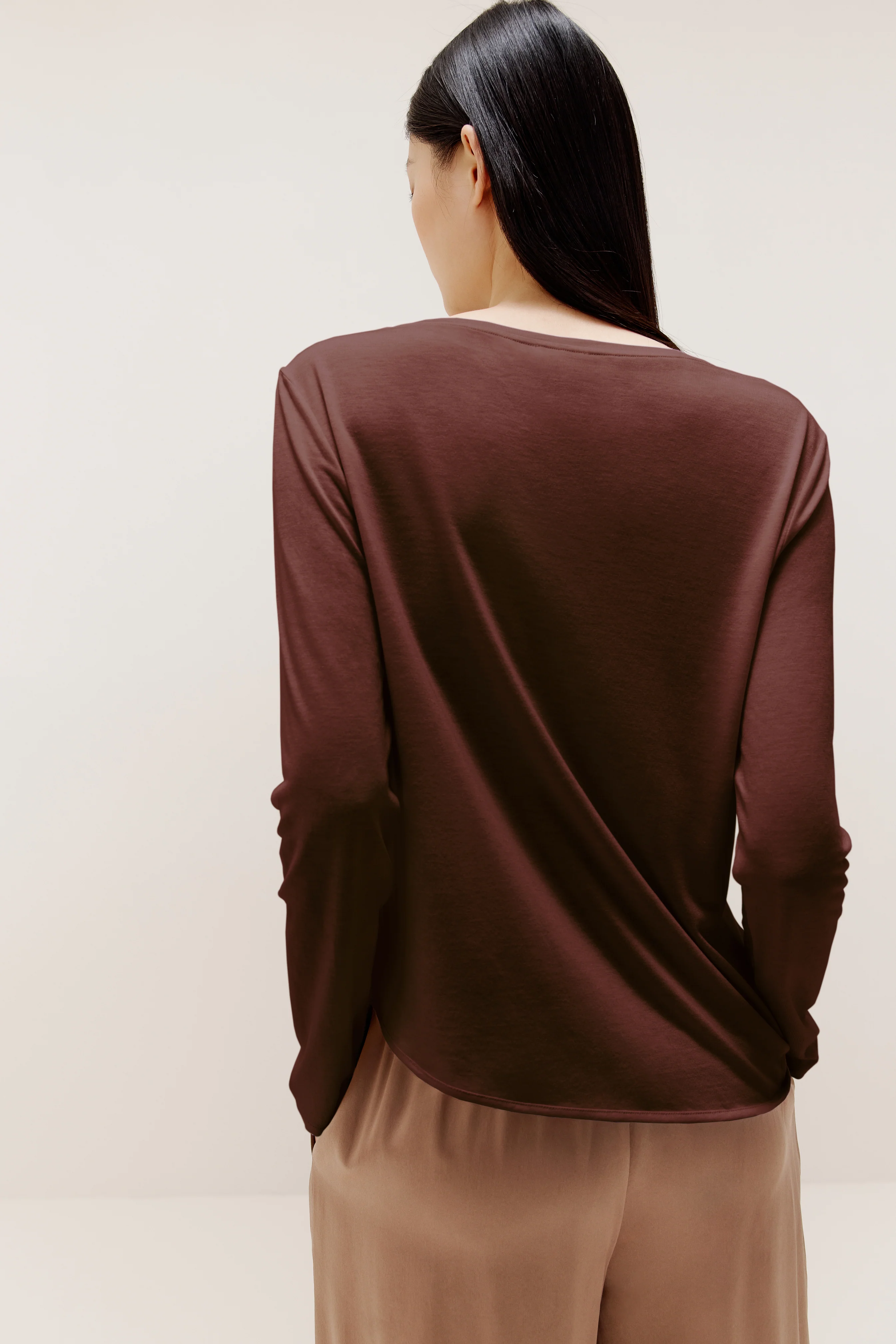 Drape-Front Asymmetrical Sweater - Image 2