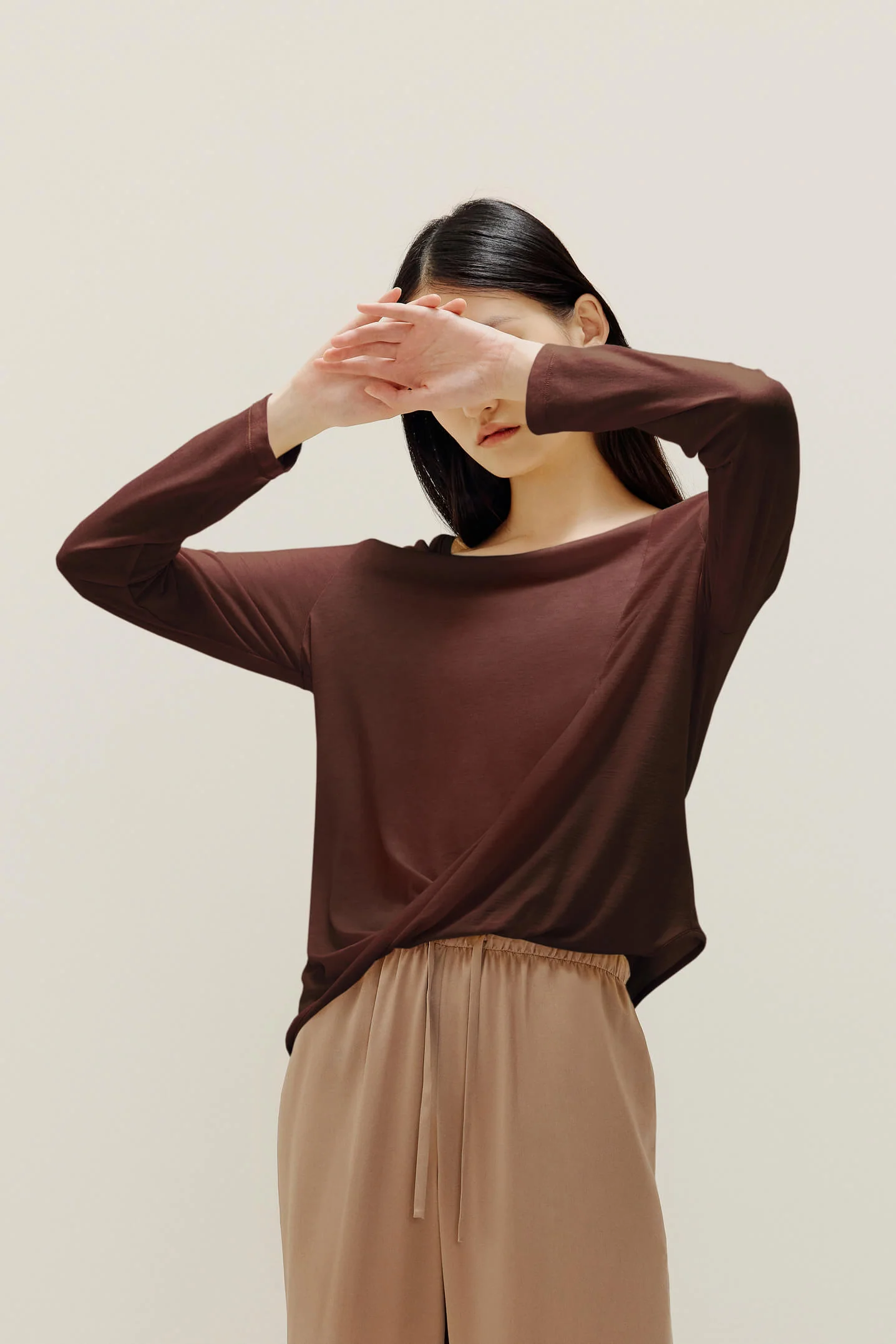 Drape-Front Asymmetrical Sweater - Image 4
