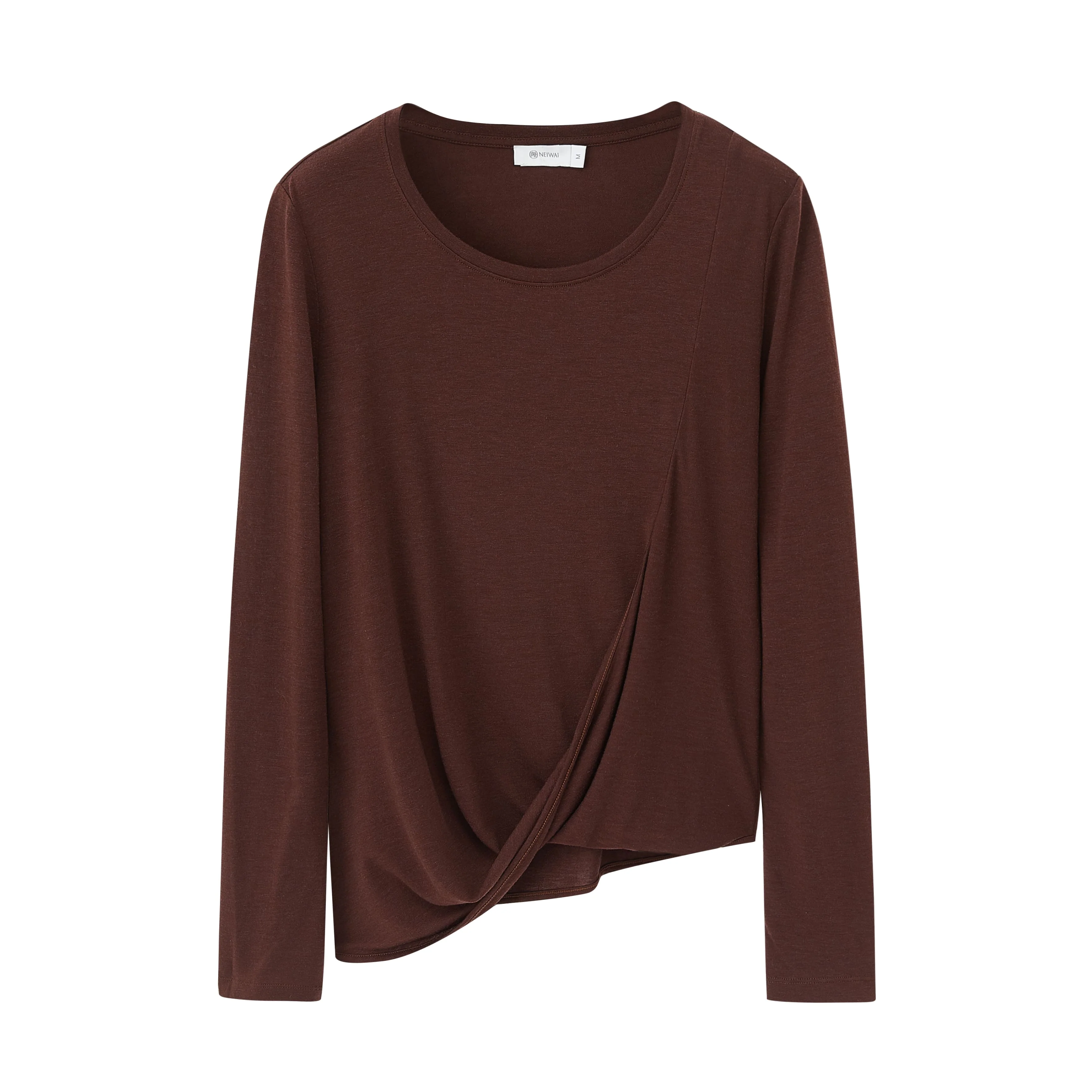 Drape-Front Asymmetrical Sweater - Image 5
