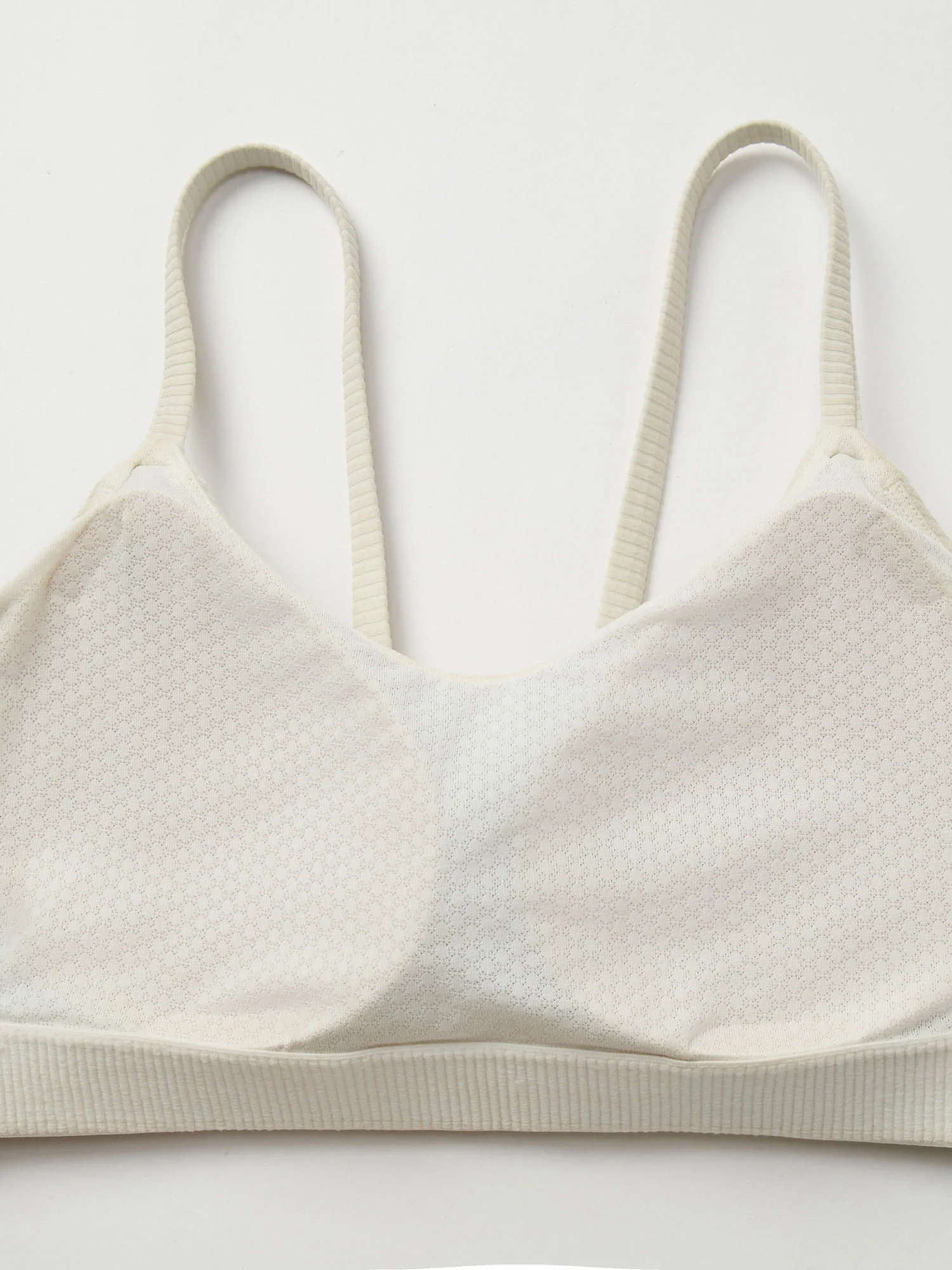Ribbed Light Support Fixed Cup Sports Bra - Image 9