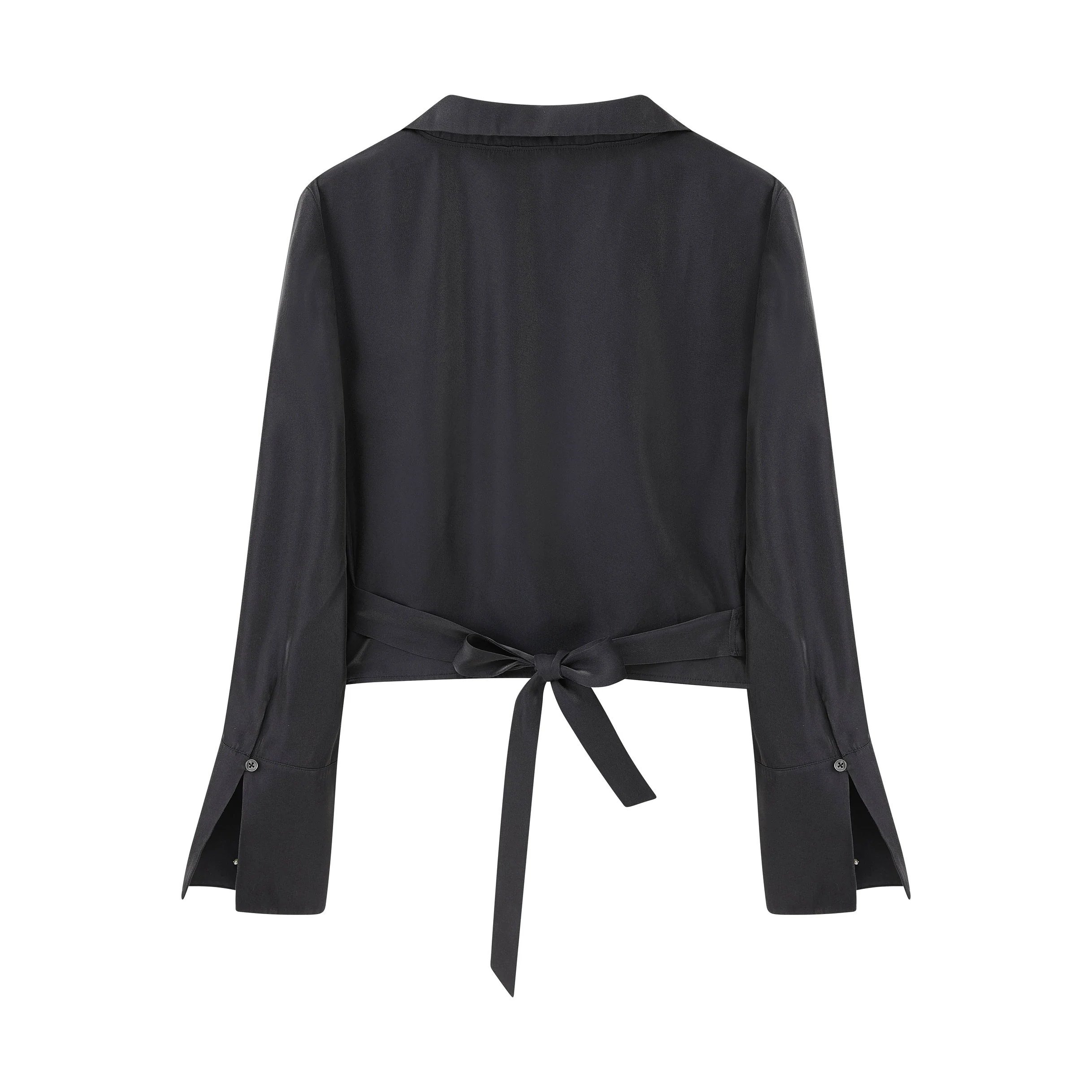 Satin Wrap Shirt - Image 9