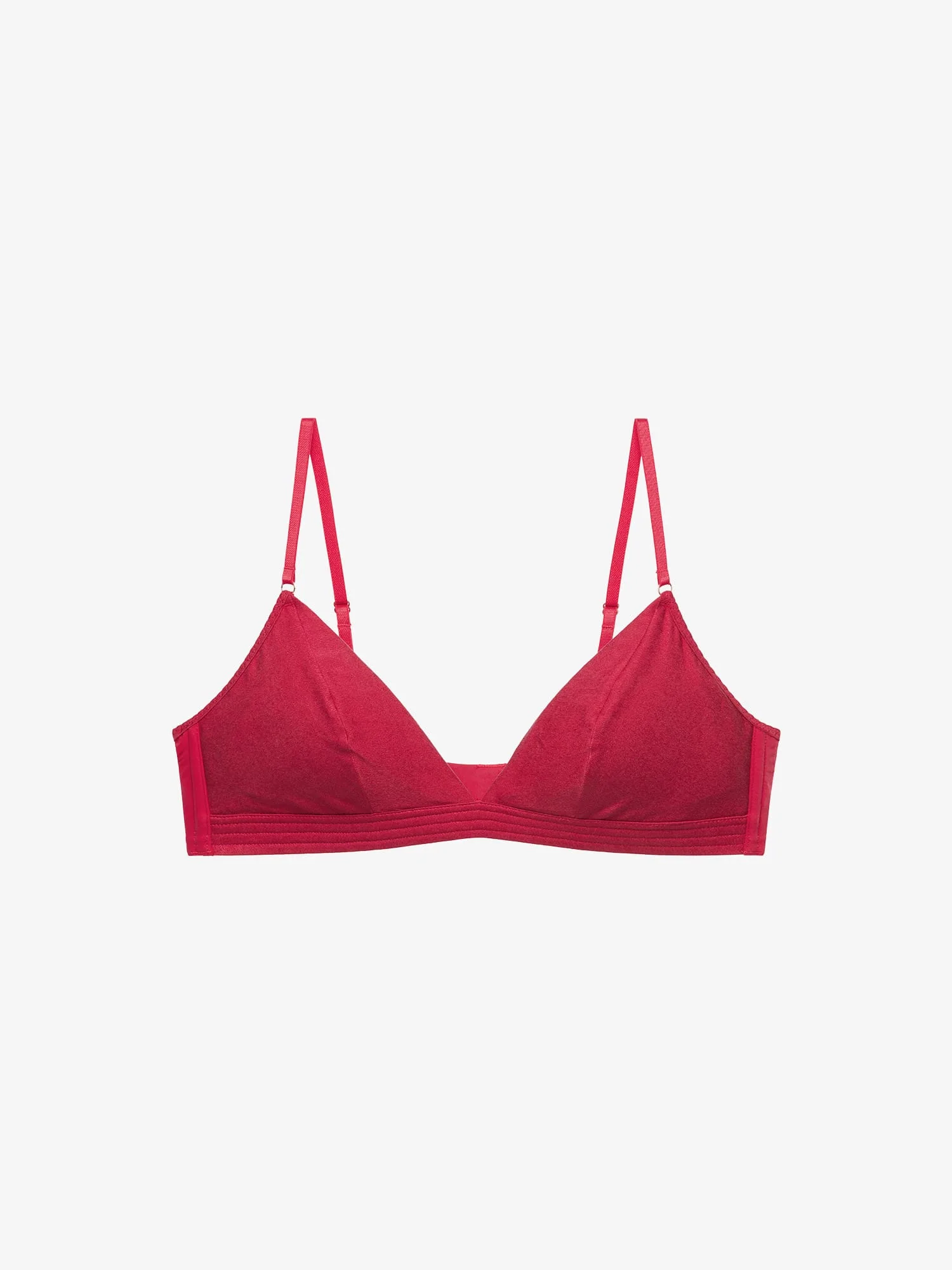 Self Silk Satin Triangle Bra - Image 15