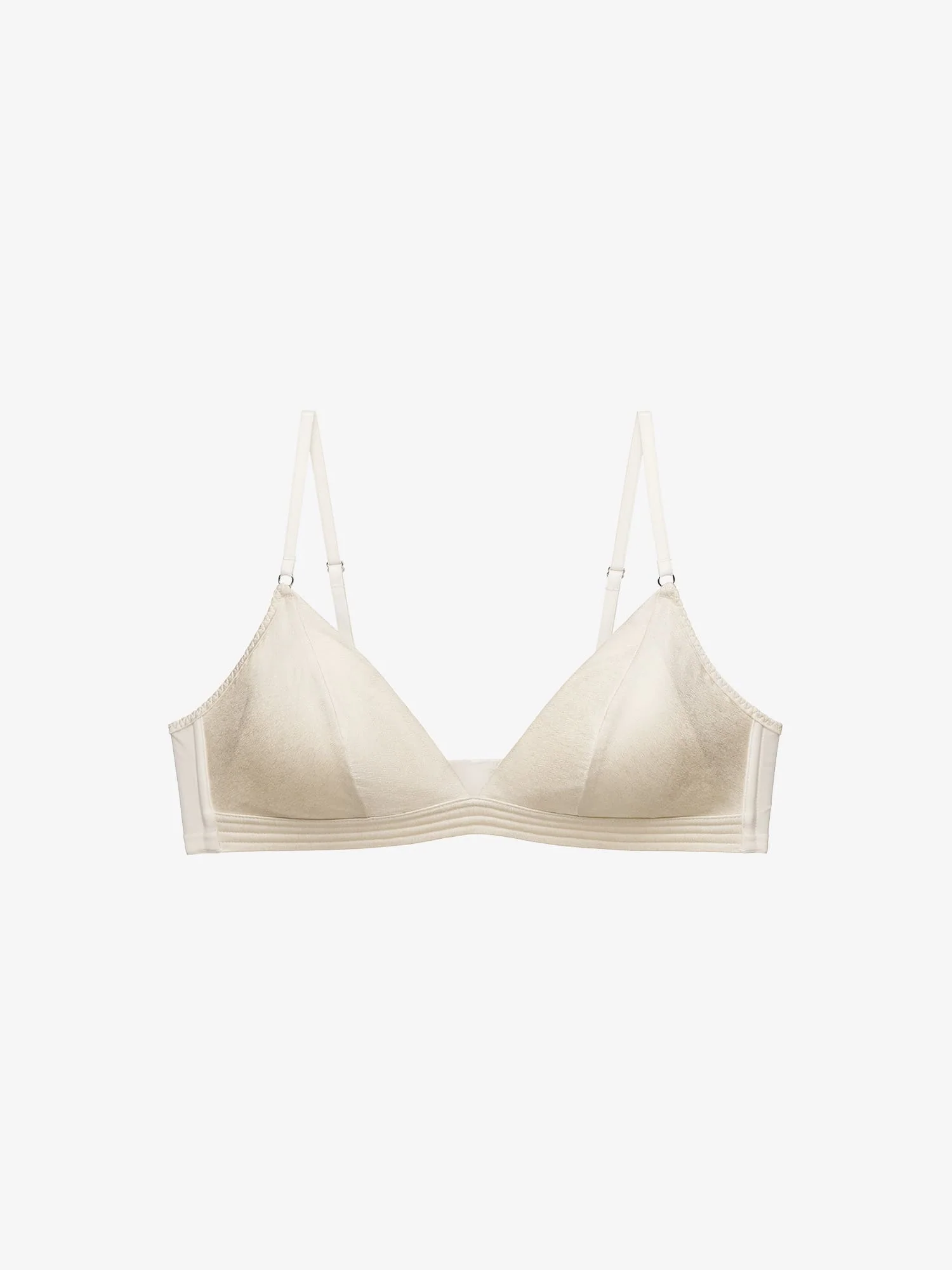 Self Silk Satin Triangle Bra - Image 16