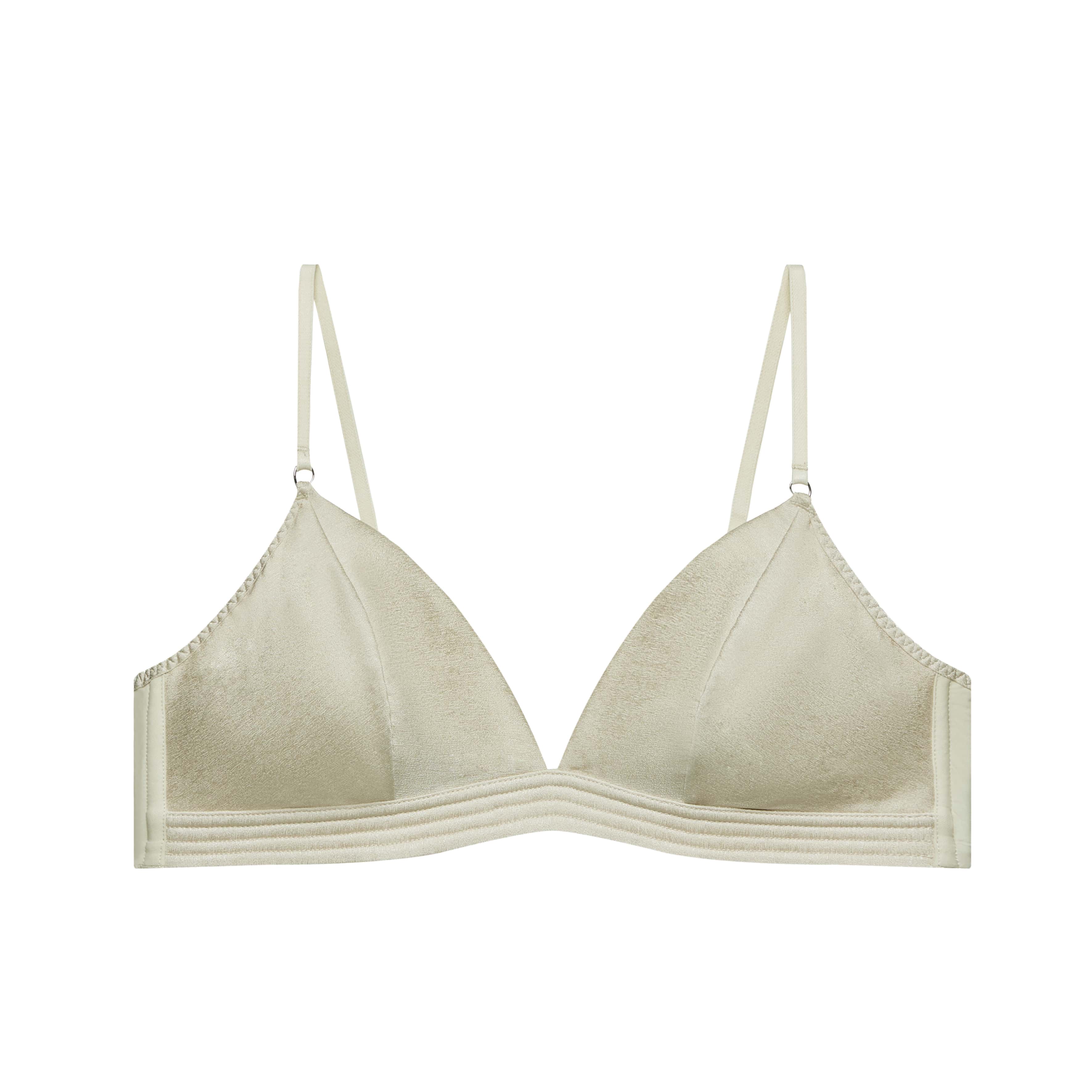 Self Silk Satin Triangle Bra - Image 17