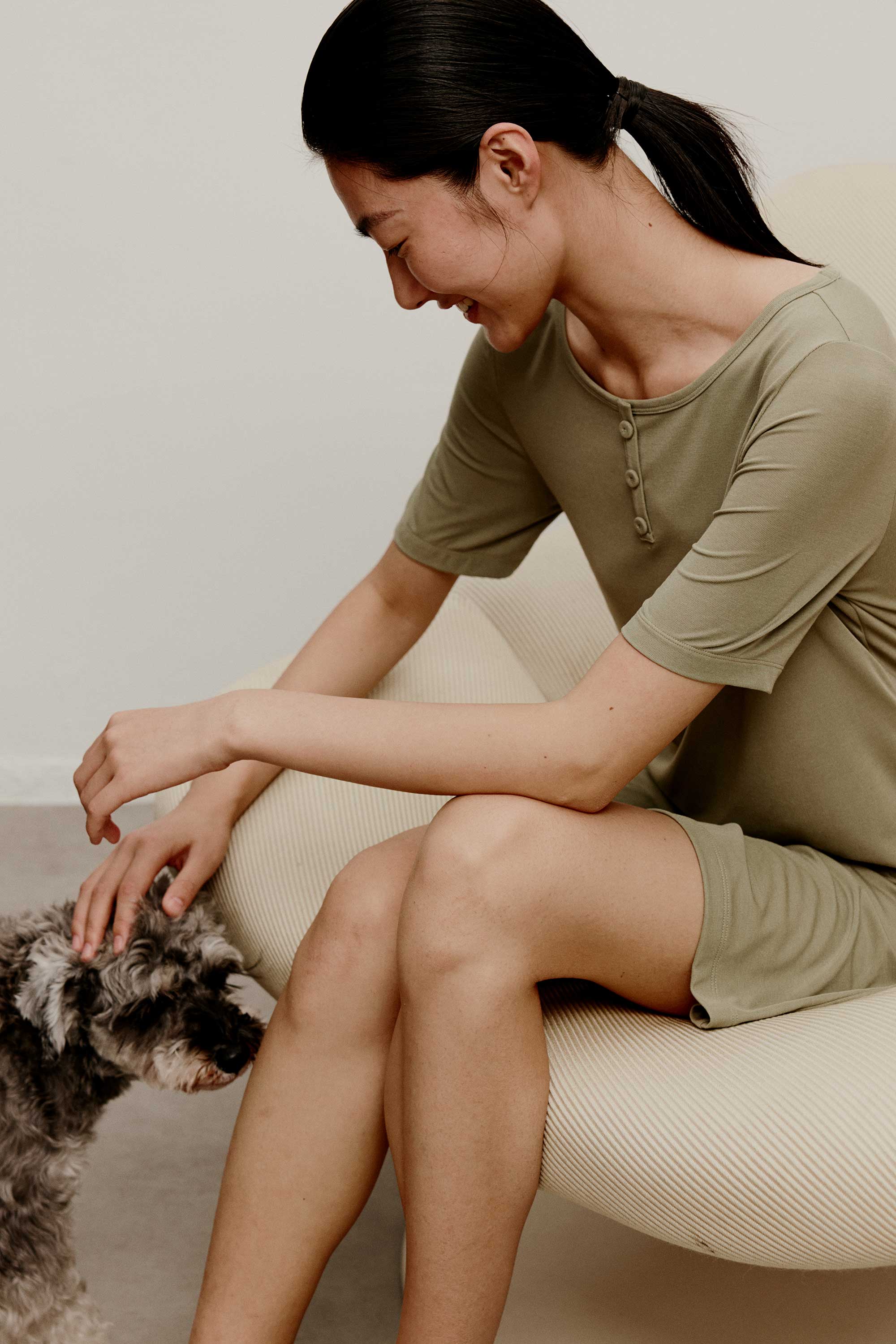 Silk Modal Pajama Dress - Image 2