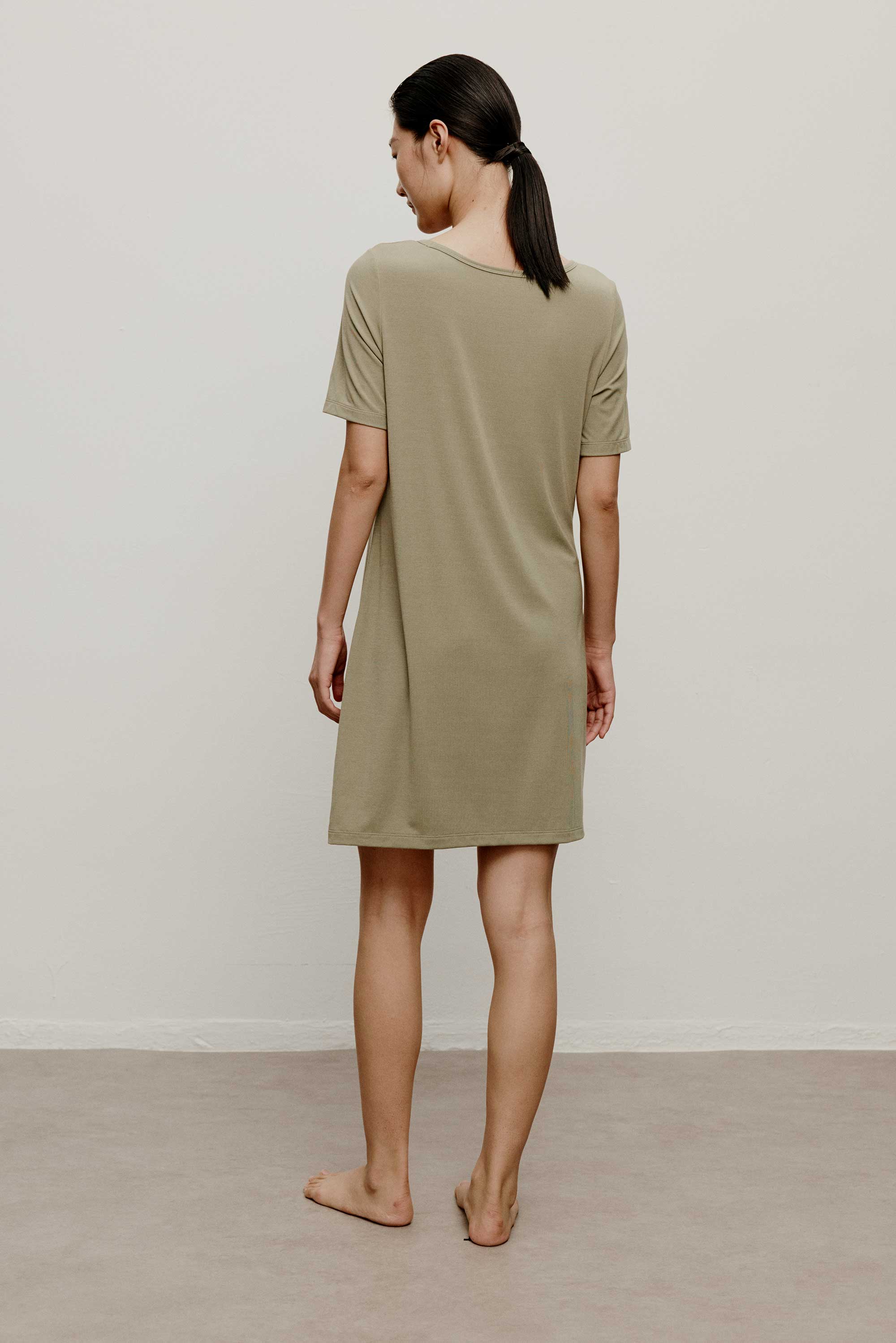 Silk Modal Pajama Dress - Image 7