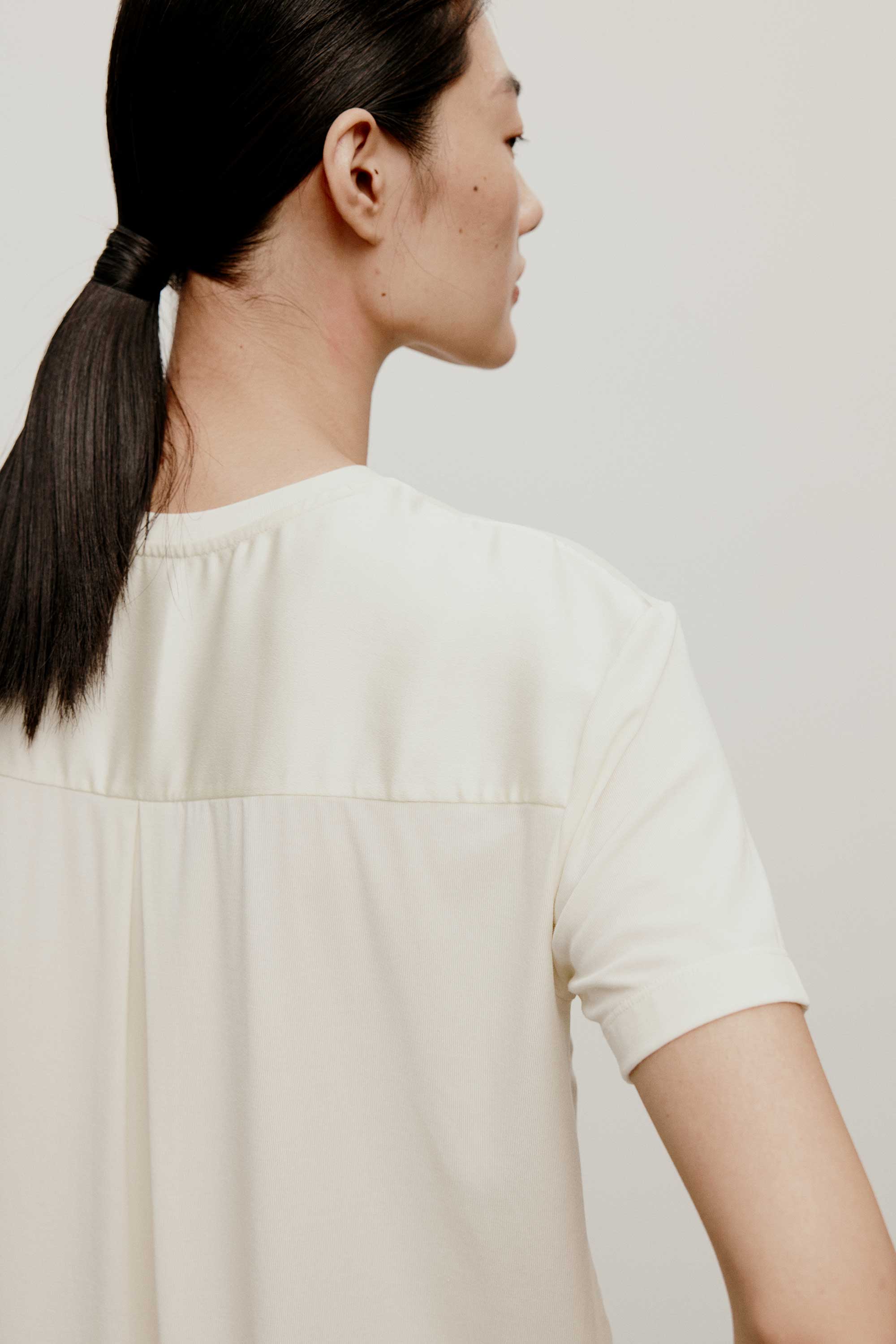 Silk Modal Short Sleeve T-Shirt - Image 3