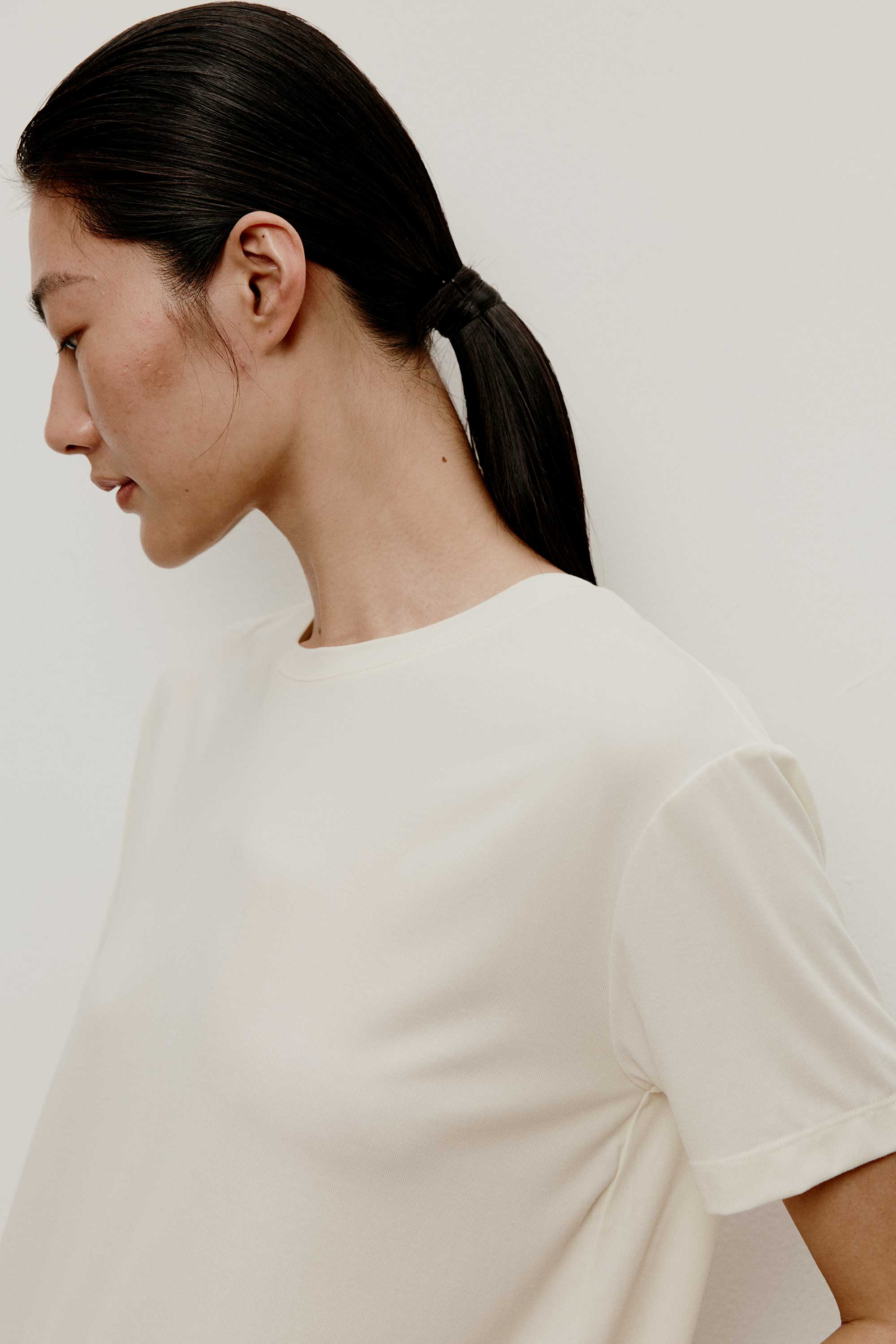 Silk Modal Short Sleeve T-Shirt - Image 4