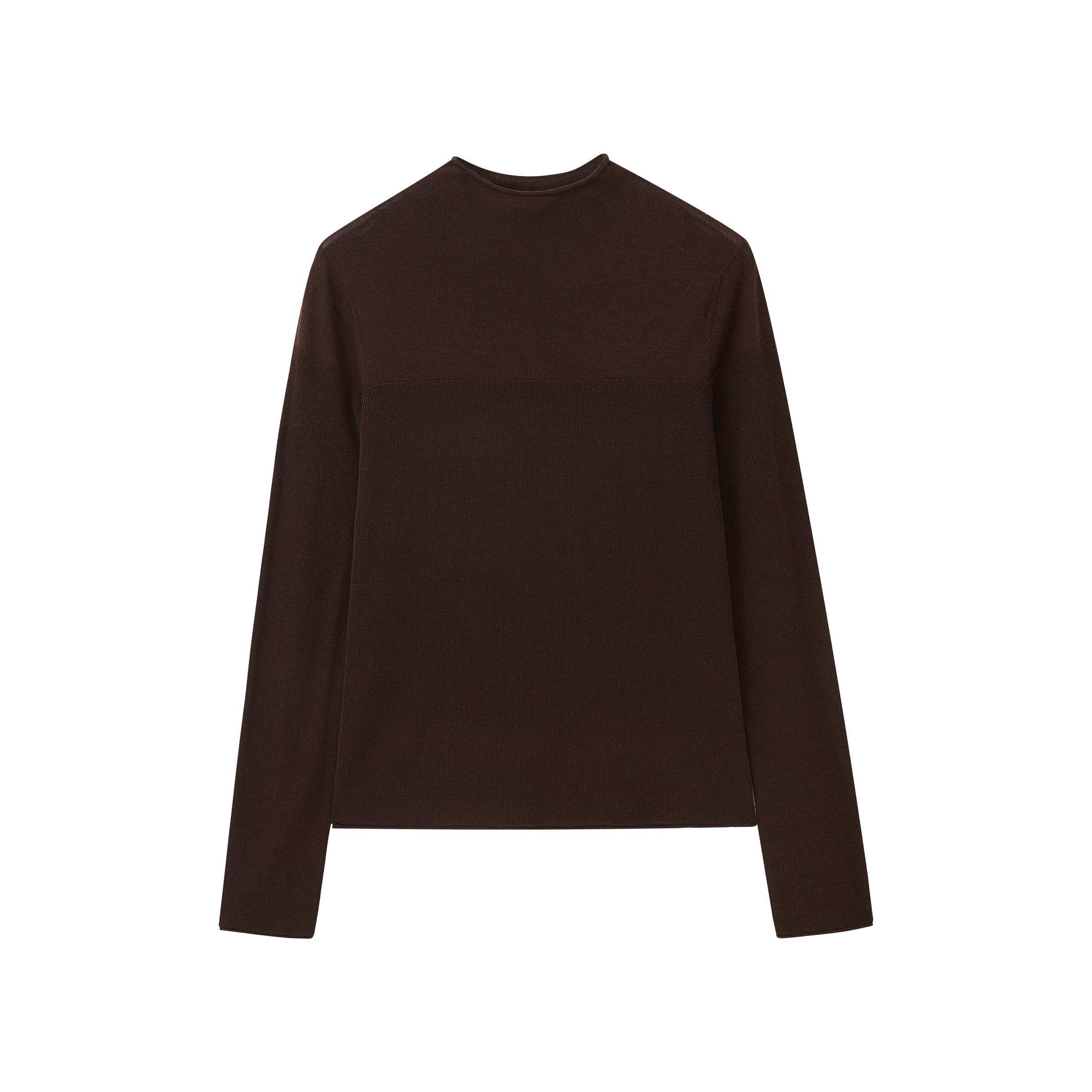 Silky Wool Mock Neck Sweater - Image 11