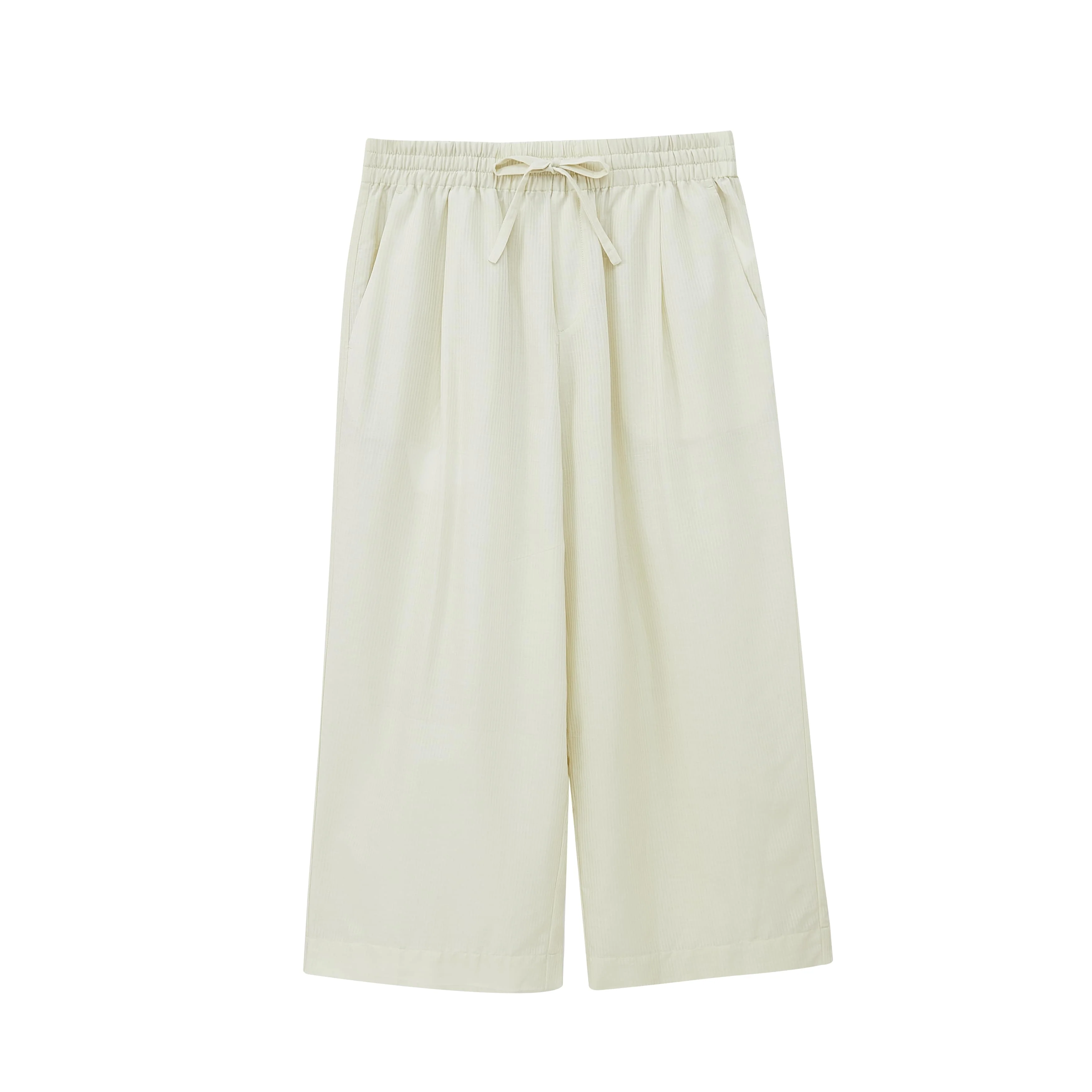 Silk Cotton Straight Leg Pants - Image 7