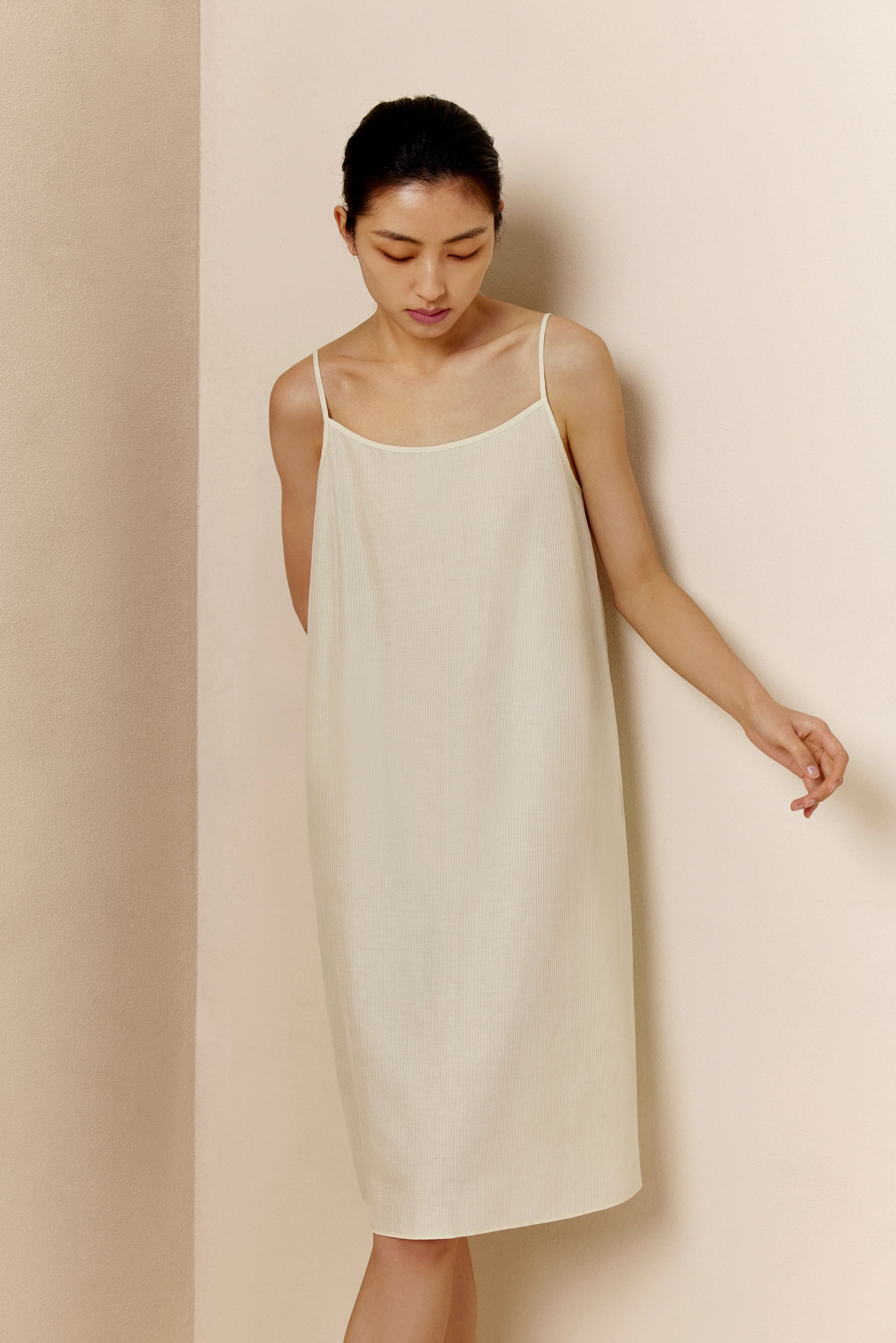 Silk Cotton Slip Pajama Dress - Image 4