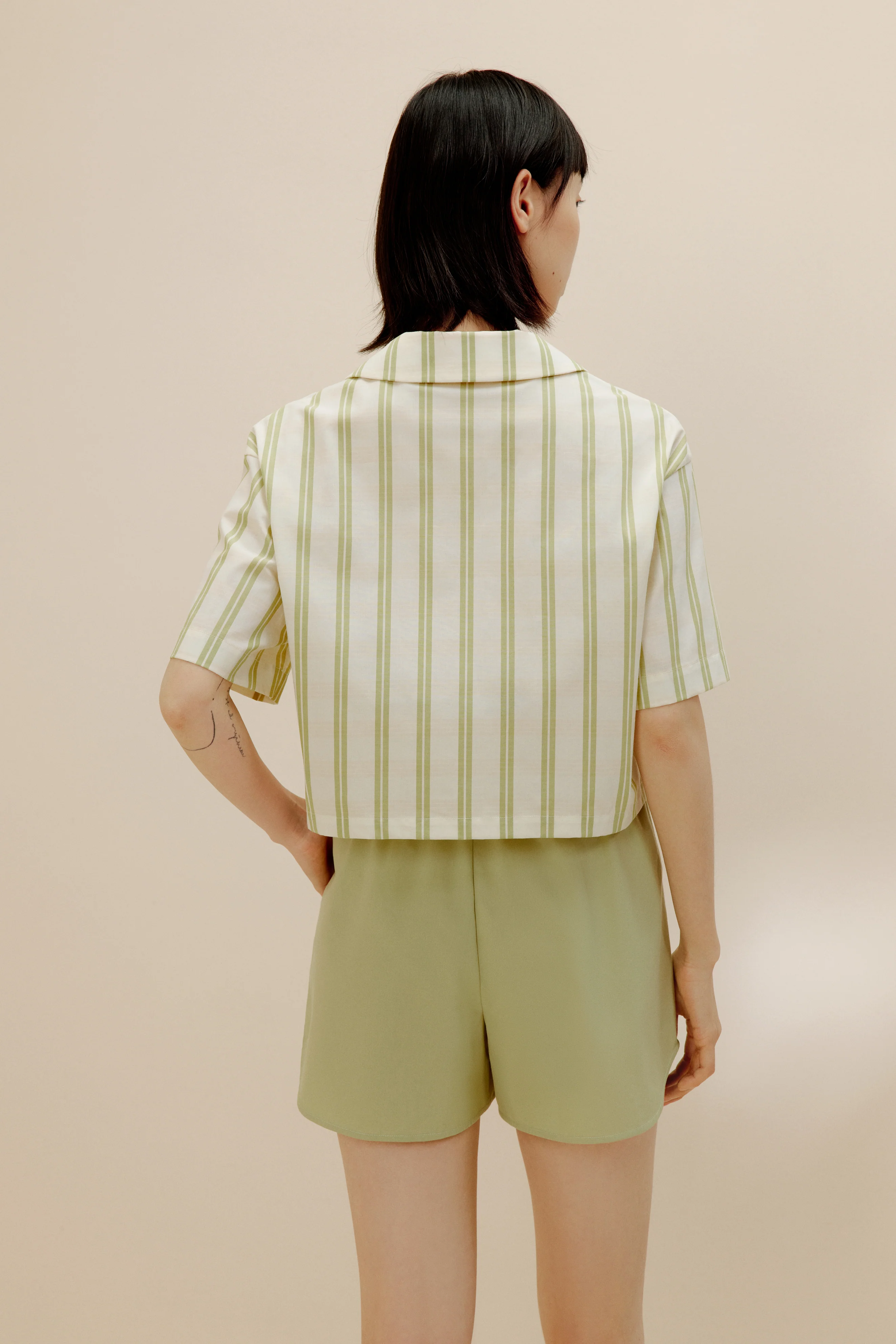 Cropped Pajama Top - Image 2
