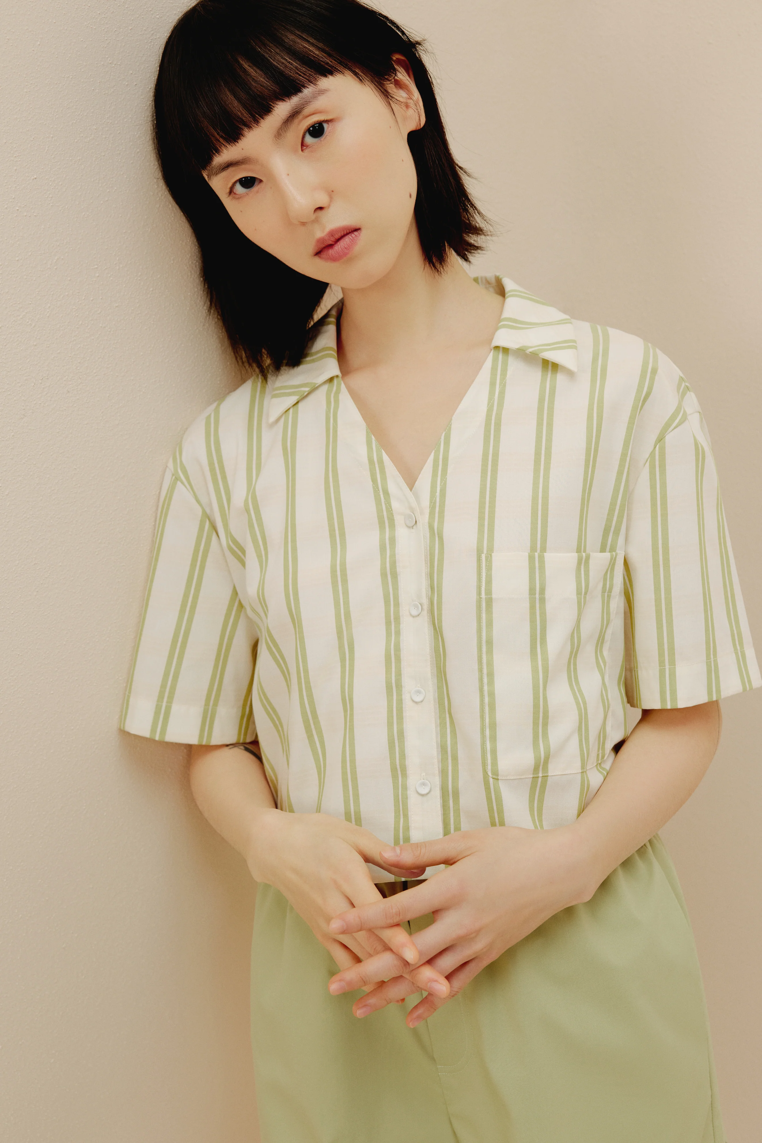 Cropped Pajama Top - Image 4