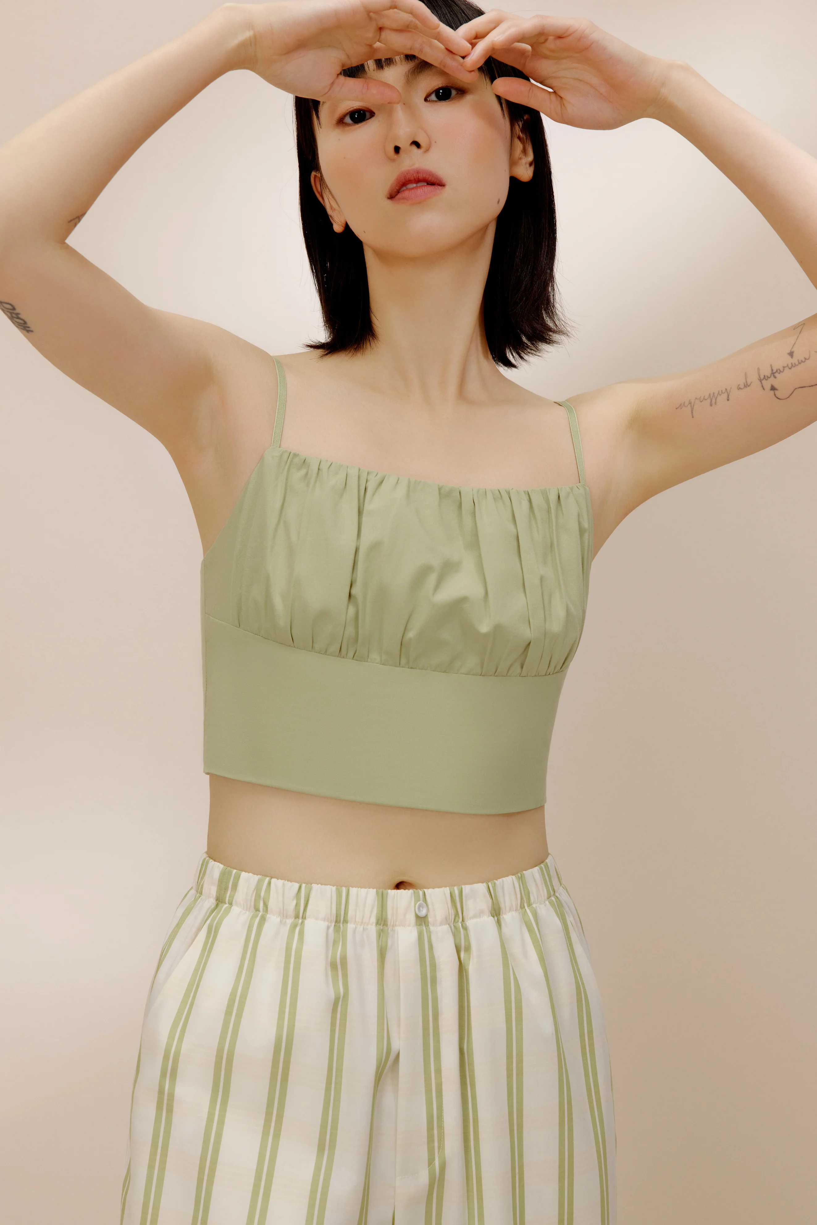 Cropped Straight Leg Pajama Pants - Image 6