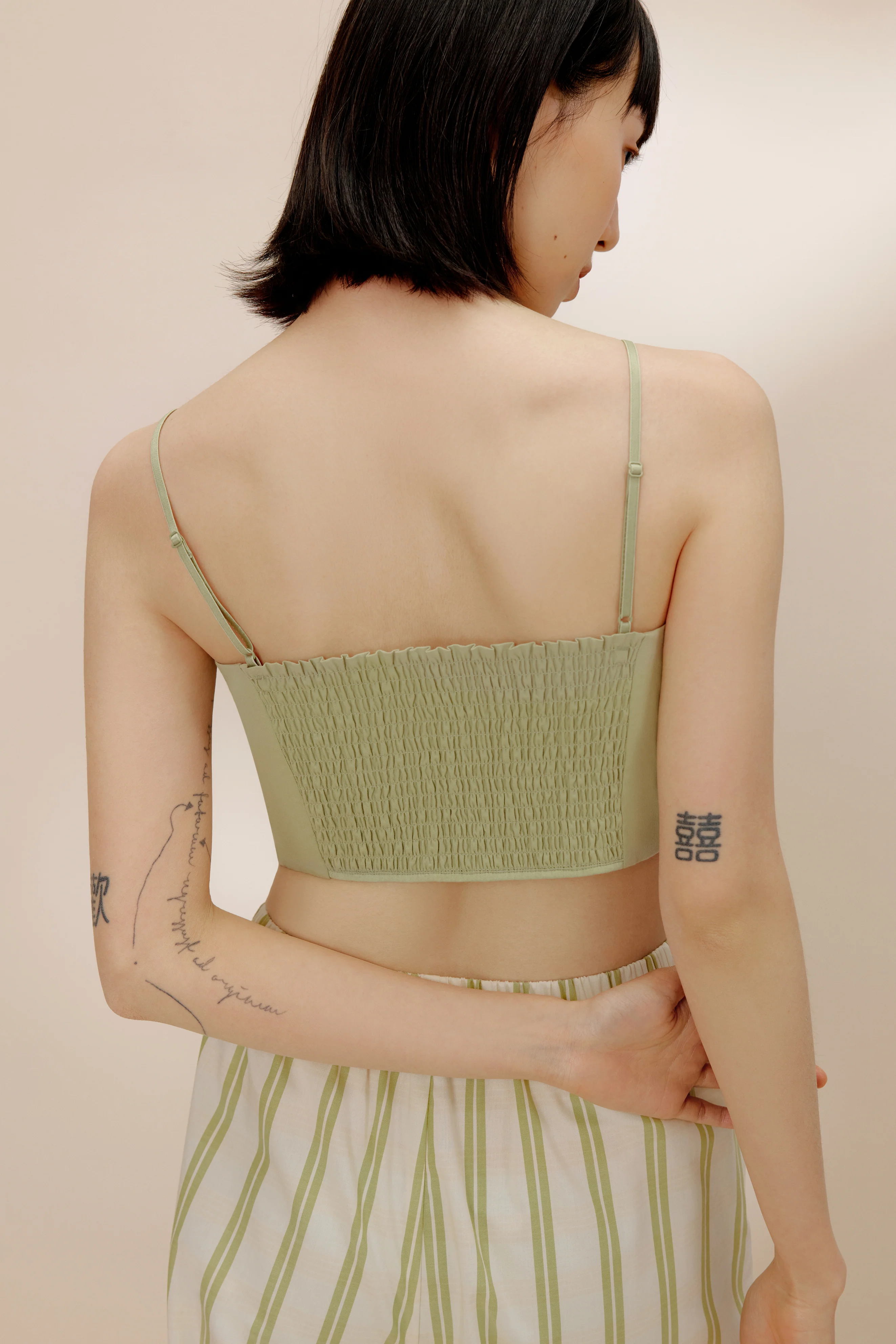 Cropped Straight Leg Pajama Pants - Image 7
