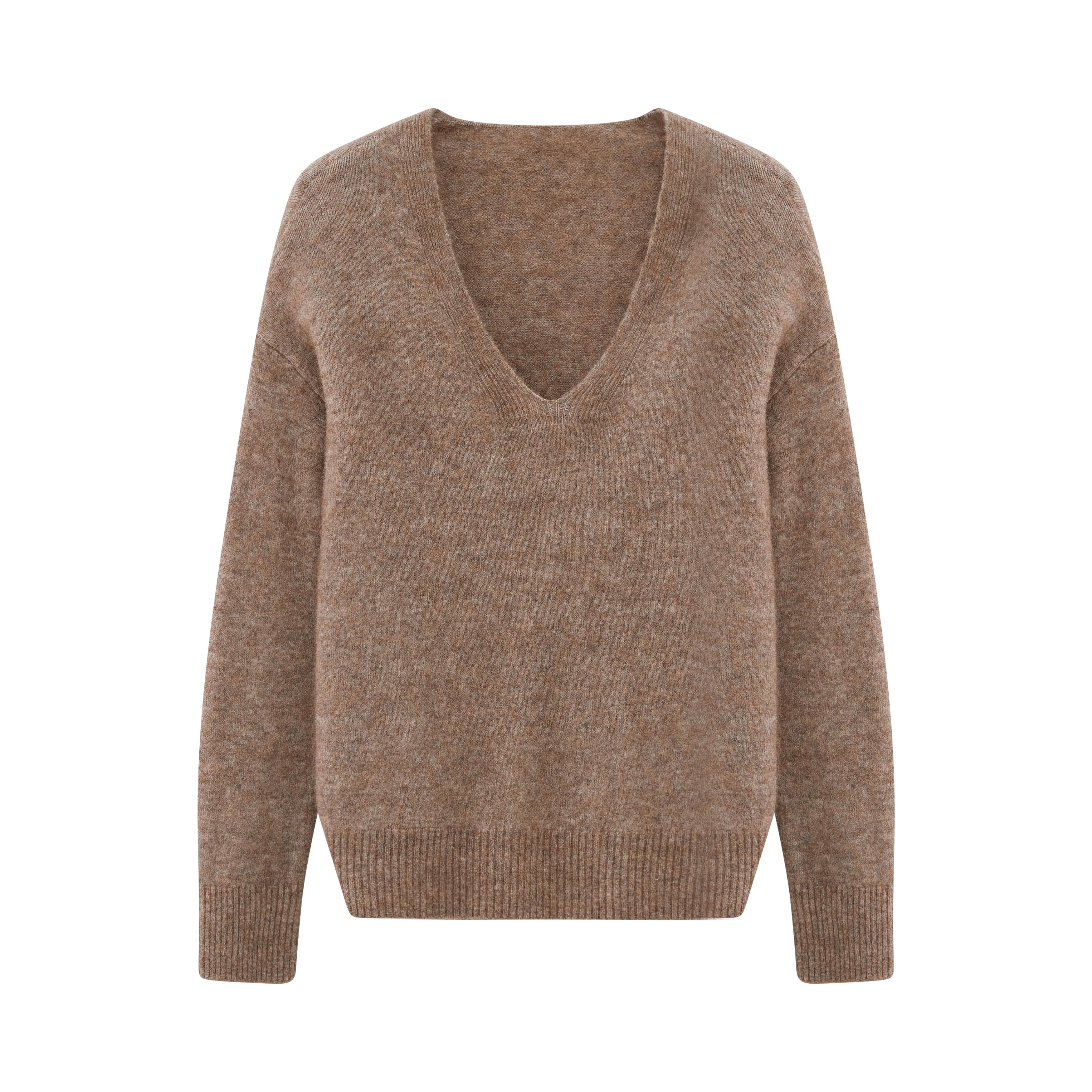 Knitted V-Neck Sweater - Image 7