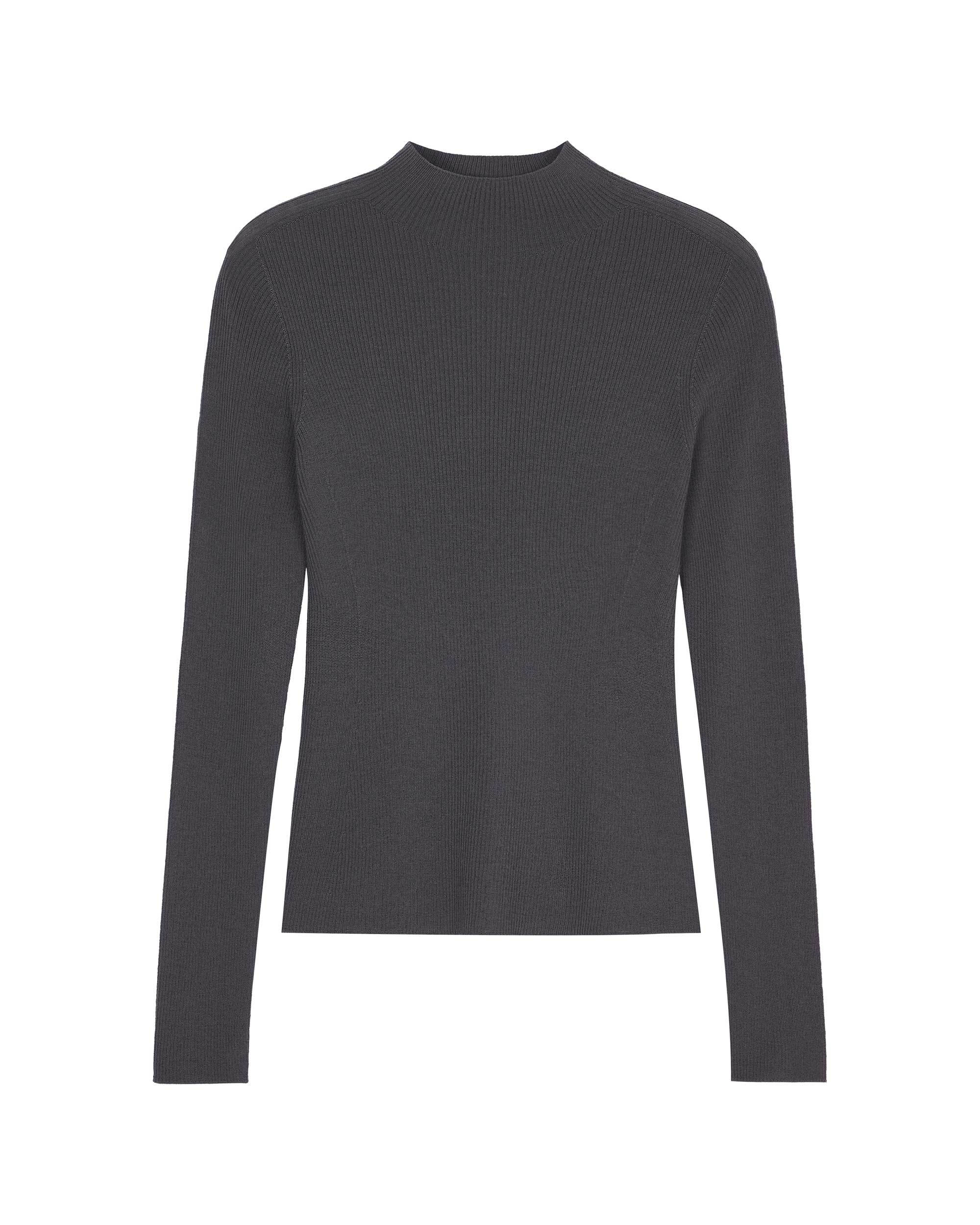 Washable Wool Mock Neck Sweater - Image 6