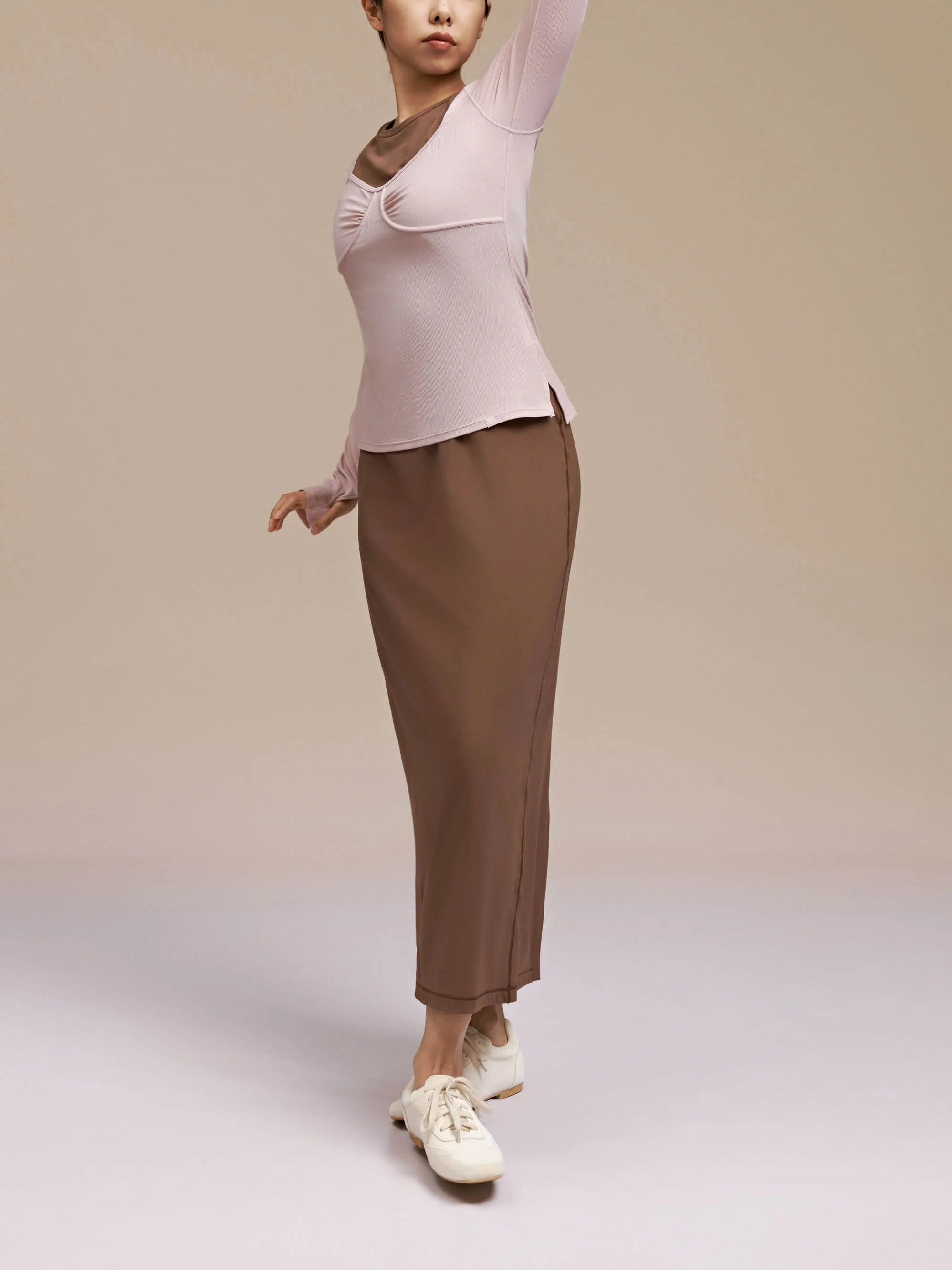 Dance Ruched Long Sleeve Top - Image 3