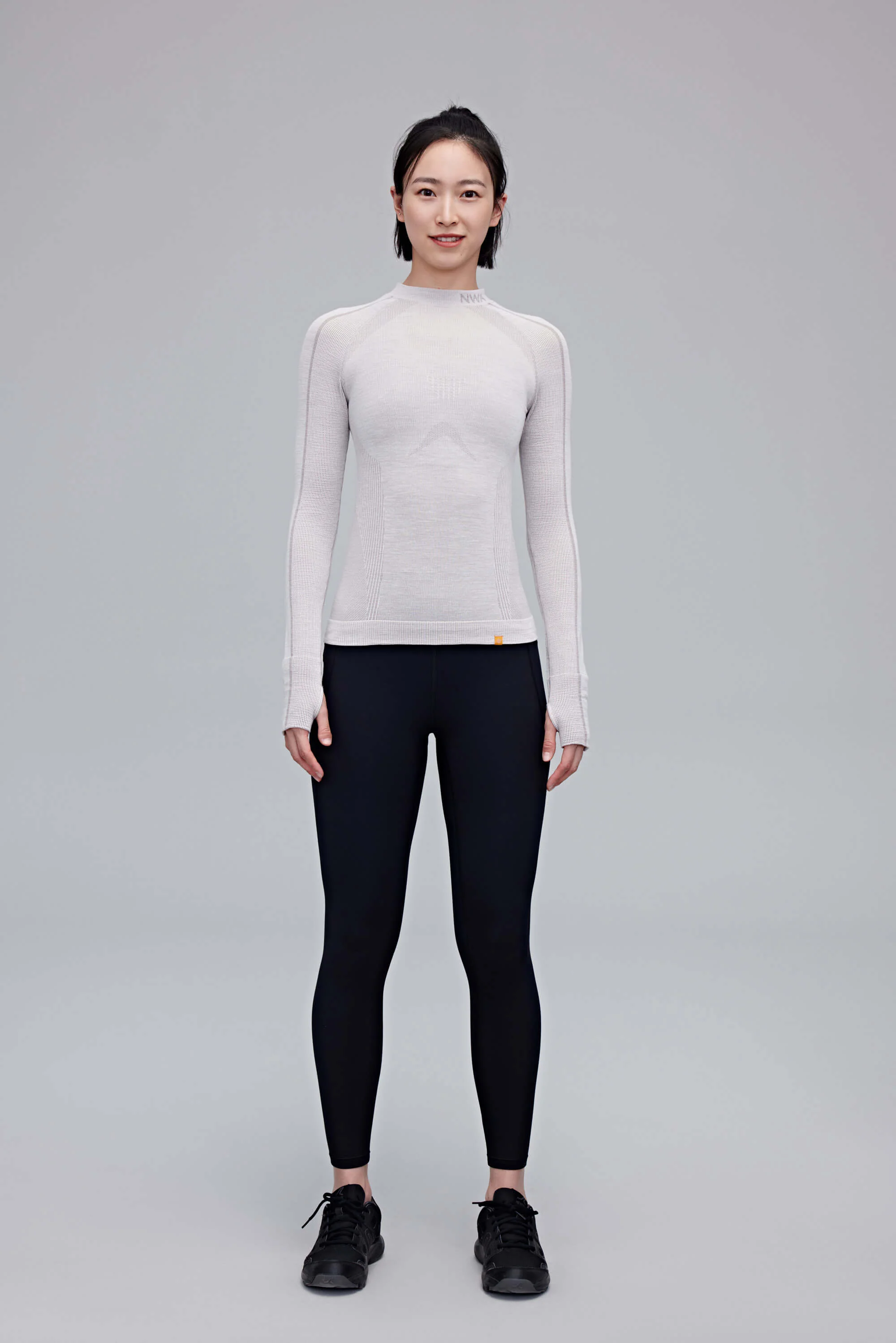 Wool Seamless Mock Neck Top - Image 8